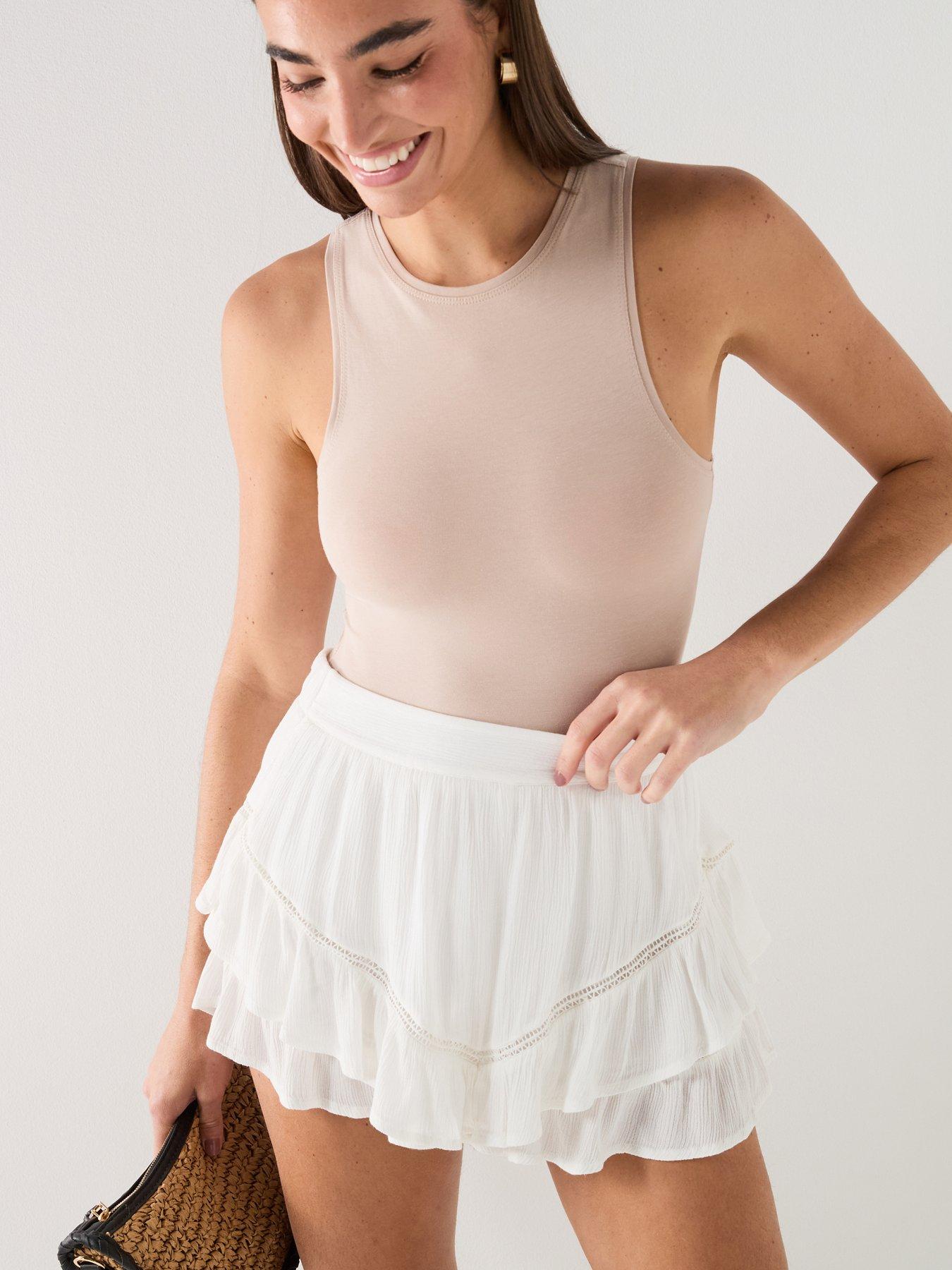 Only Onllaina Loose Ruffle Skorts Wvn
