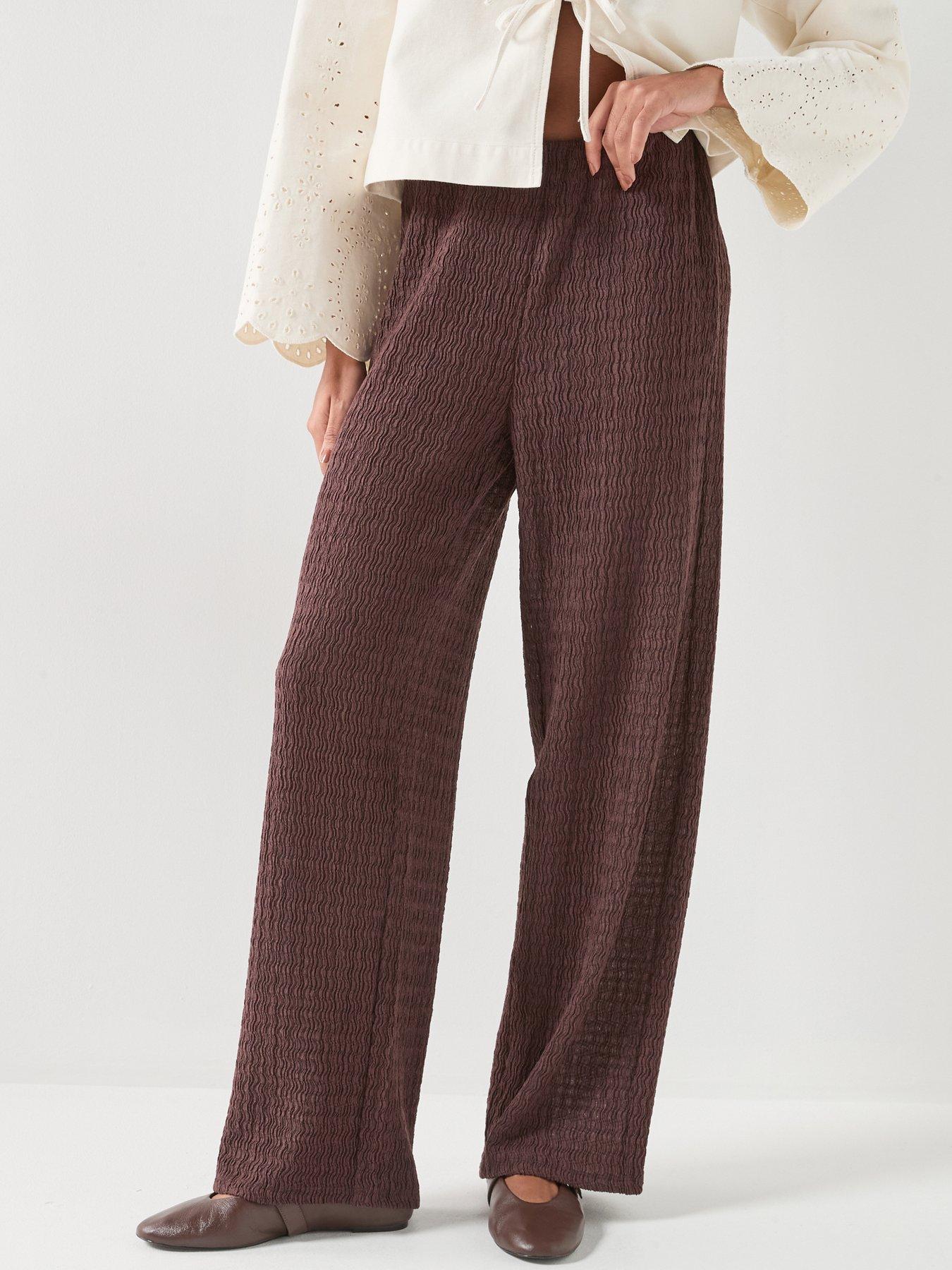Only Onlilse Regular Fit Trousers - Red/Deep Mahogany