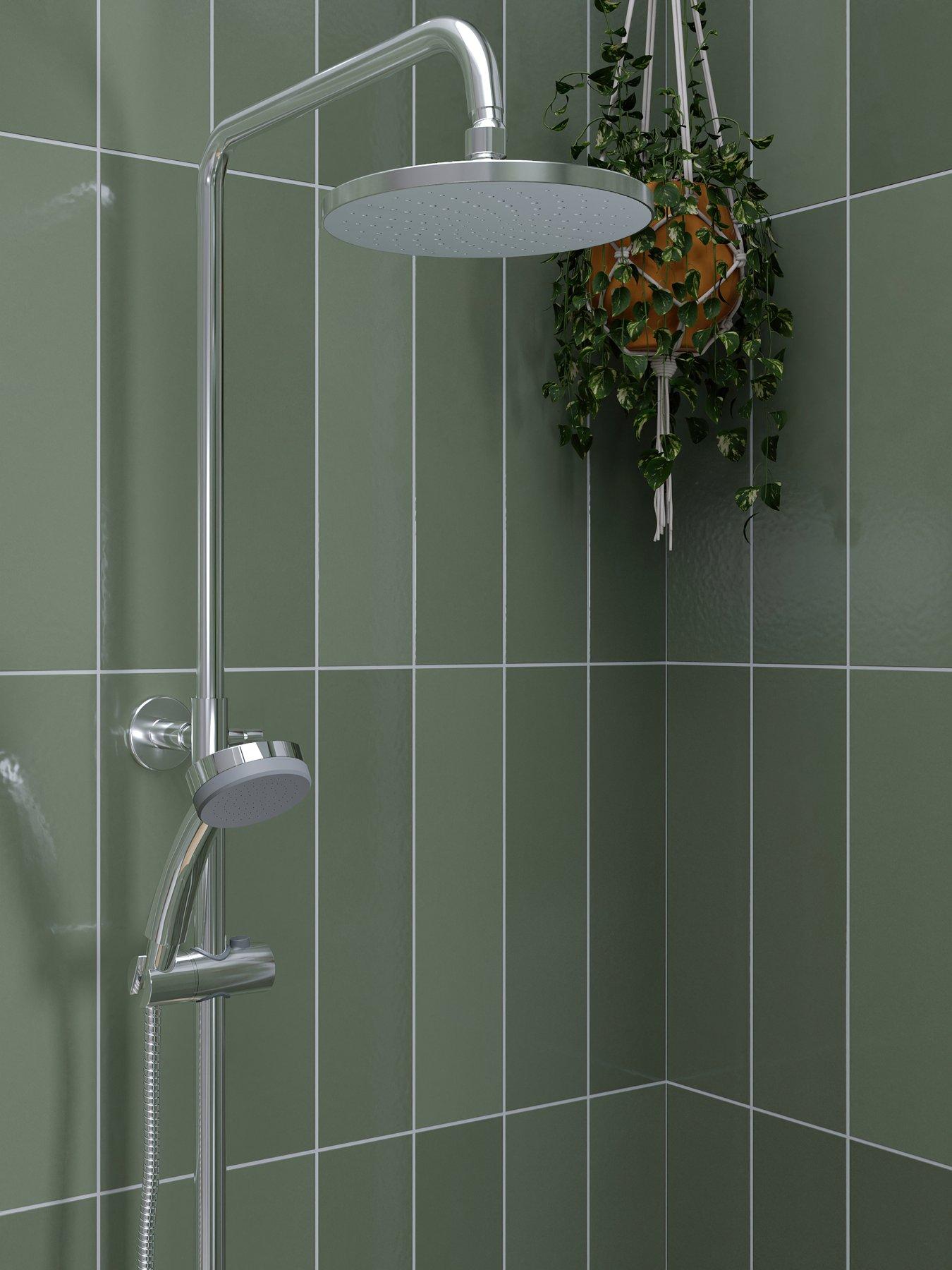 Image 1 of 6 of Croydex Presion Pressure Boost Rain Shower Head Chrome