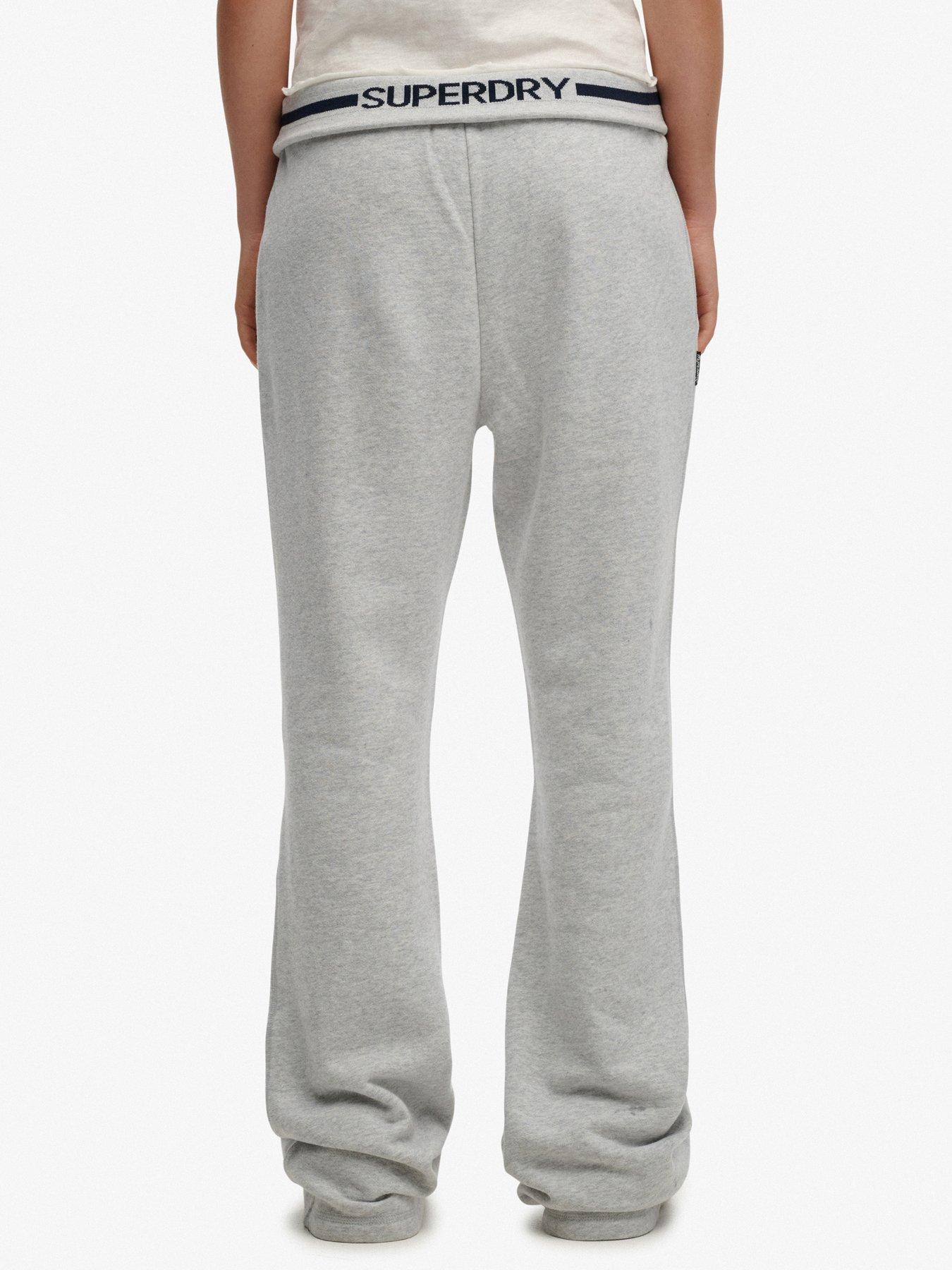 Image 2 of 7 of Superdry Essential Logo Low Rise Flare Jogger - Grey