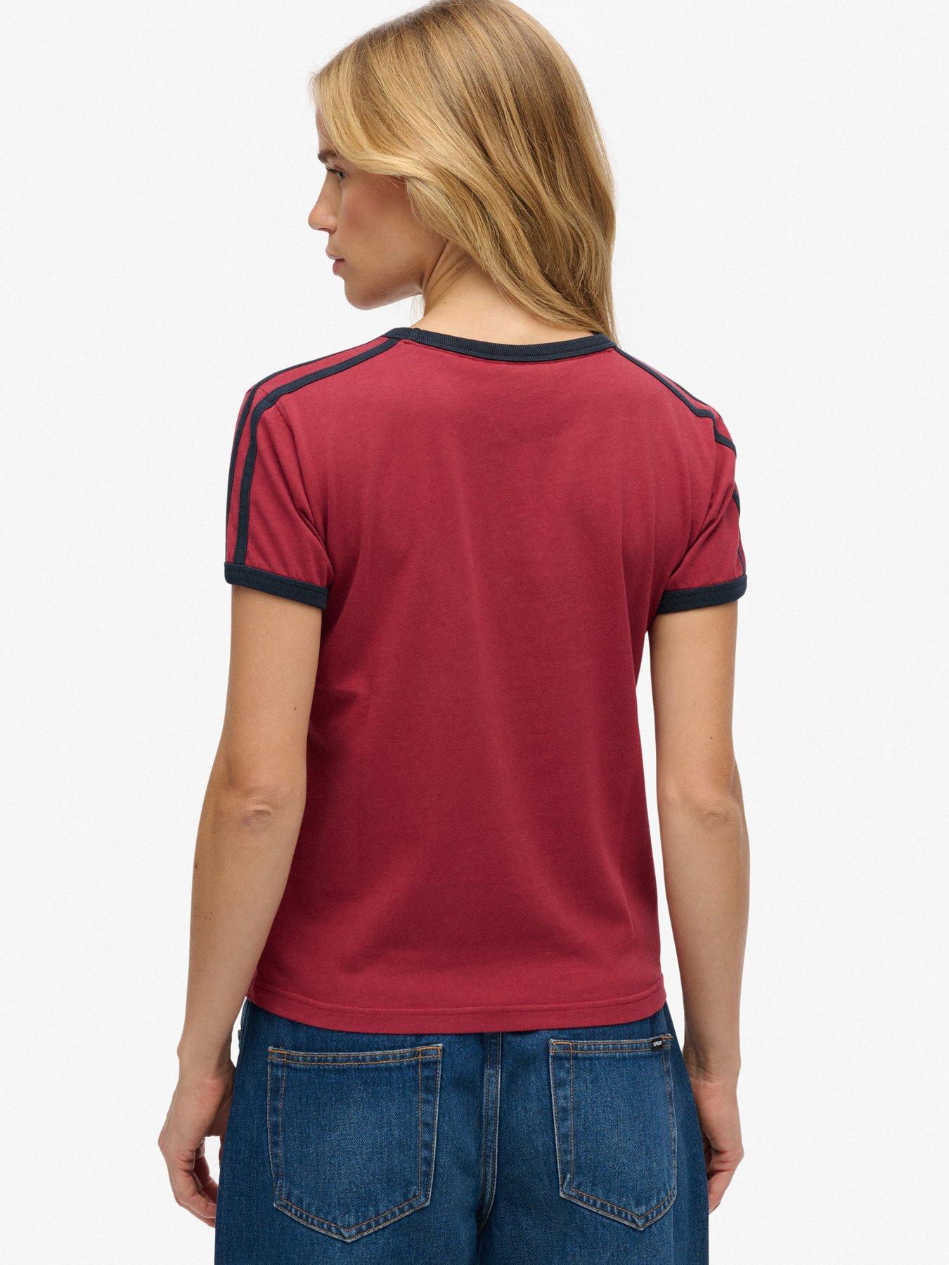 Image 2 of 5 of Superdry Athletic Essentials T-Shirt - Red