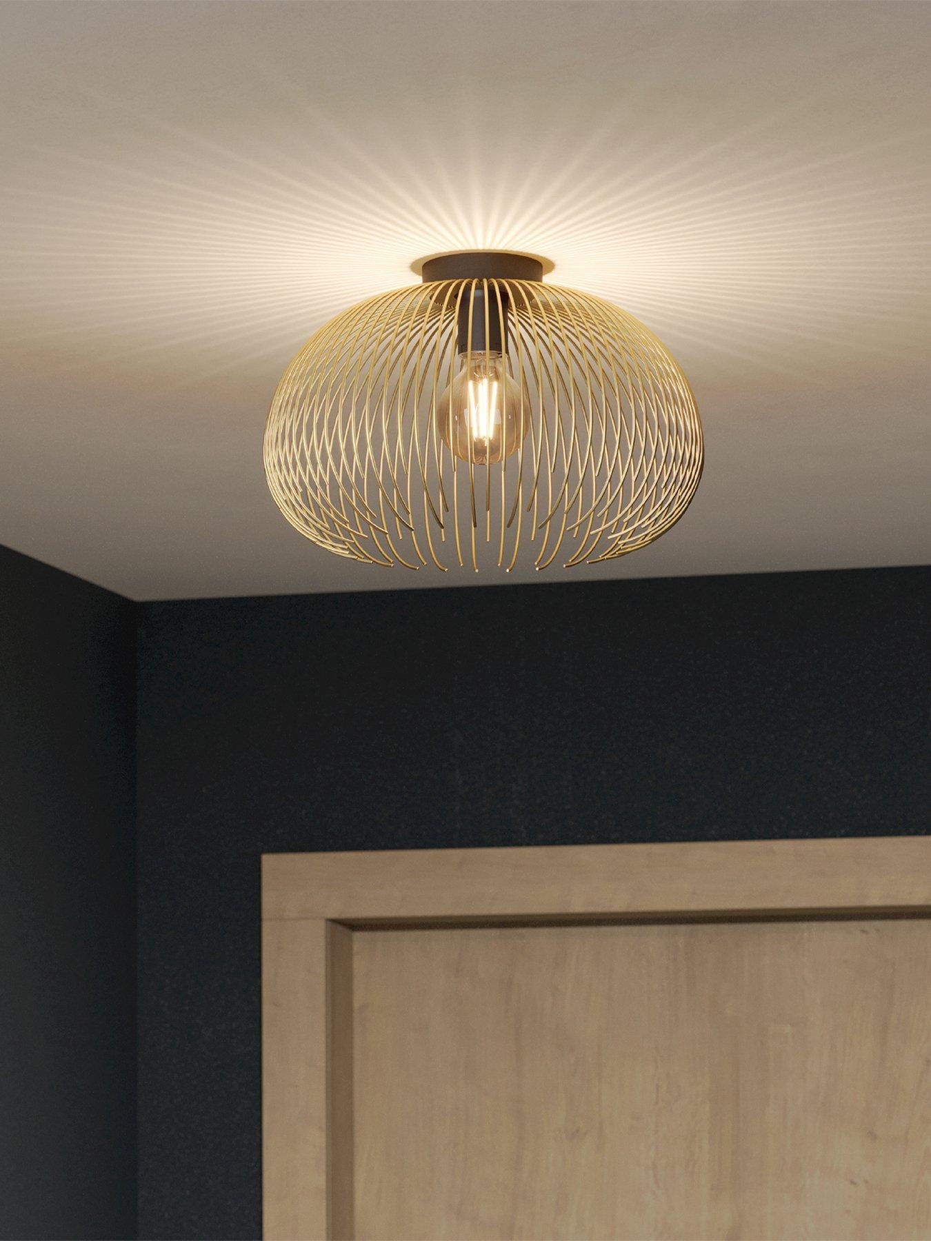 Image 1 of 4 of Eglo Eglo Venezuela Spherical Gold & Black Ceiling Light