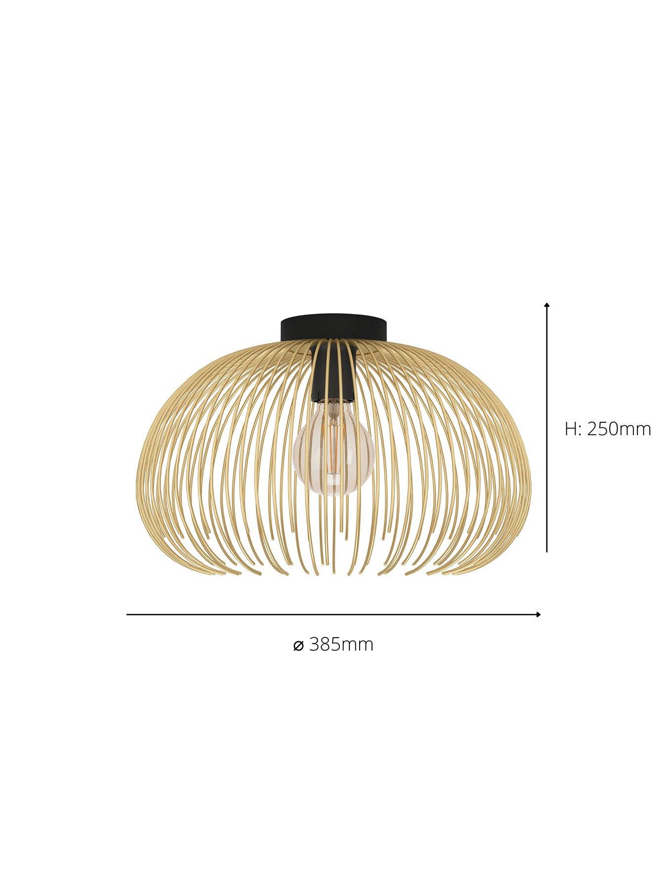 Image 4 of 4 of Eglo Eglo Venezuela Spherical Gold & Black Ceiling Light
