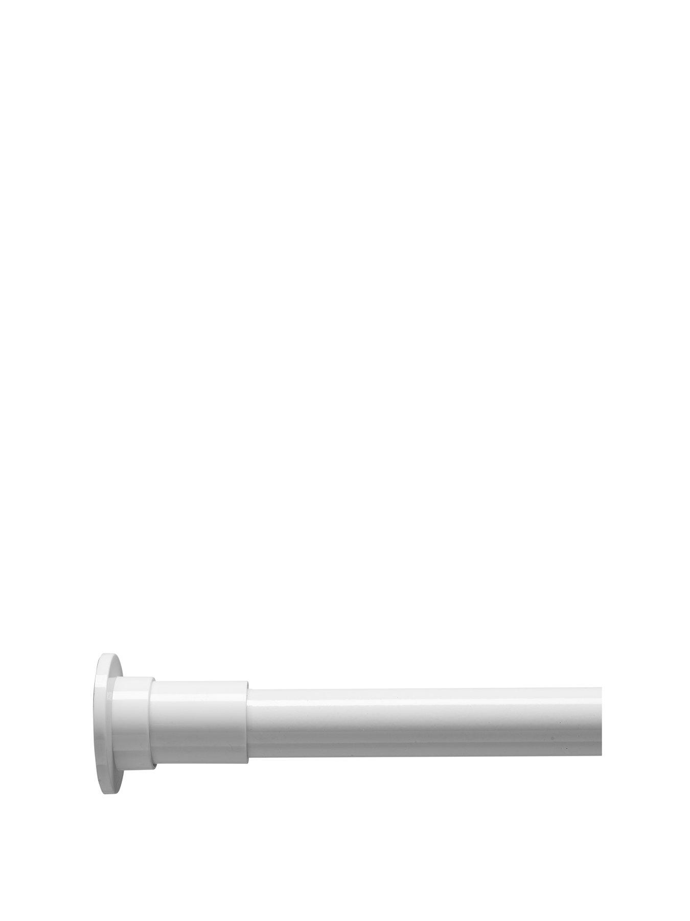 Croydex Stick 'n' Lock Extendable Shower Curtain Pole White
