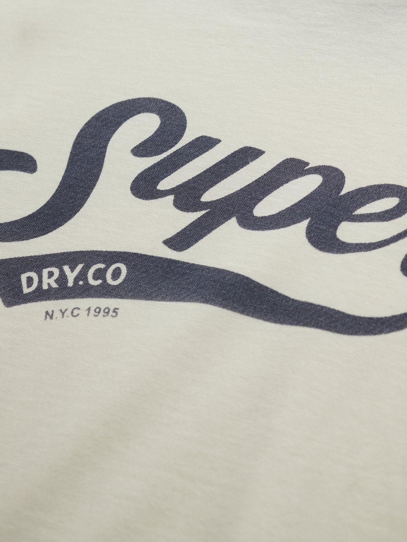 Image 5 of 5 of Superdry Varsity Script T-Shirt - Cream