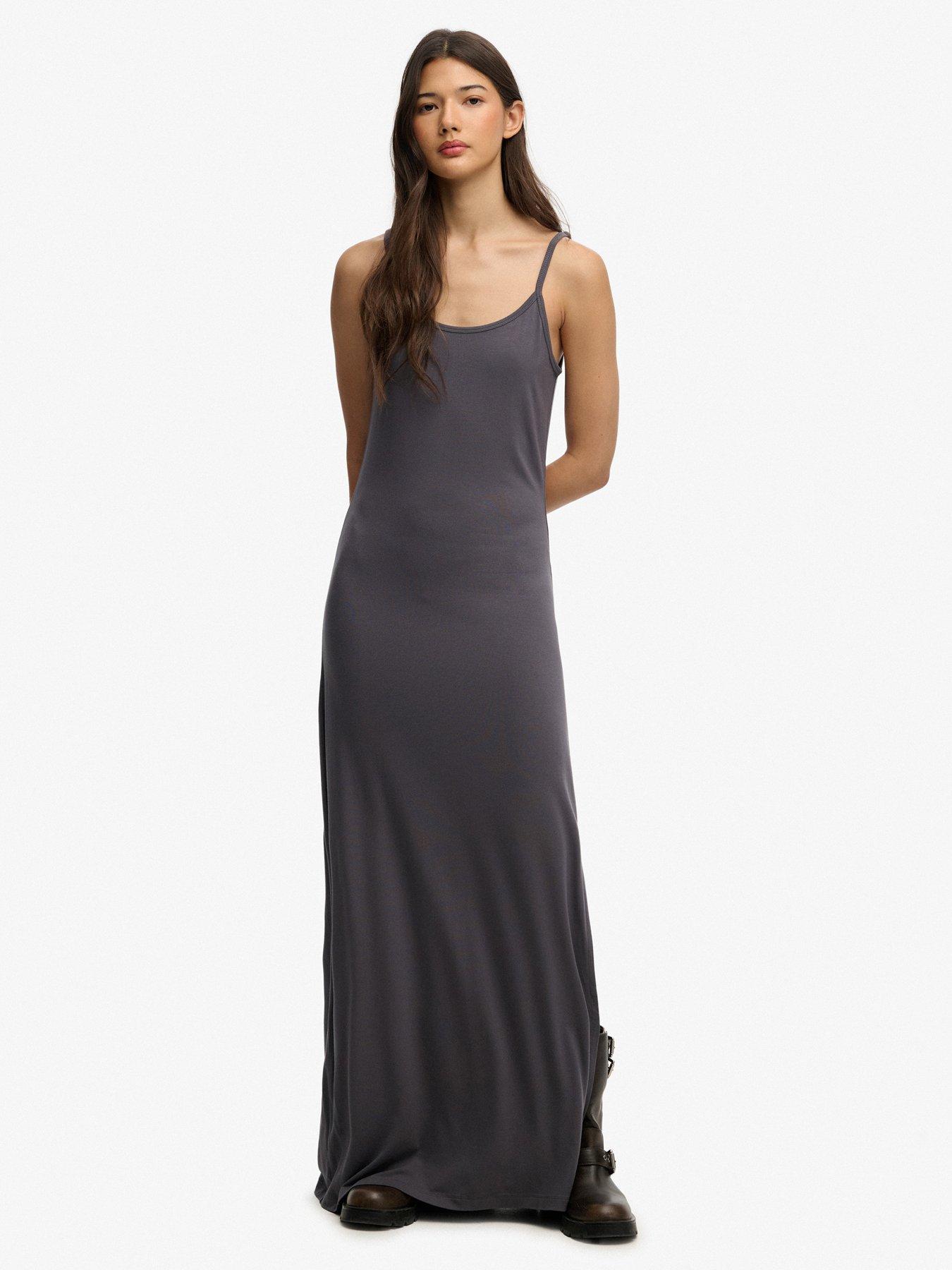 Superdry Maxi Jersey Cami Dress - Grey