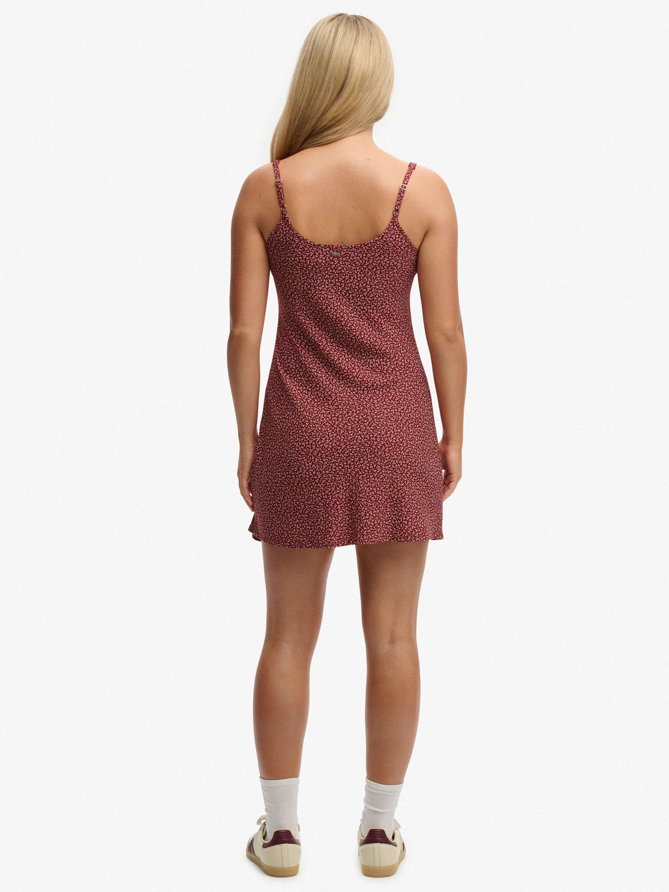Superdry Printed Cami Mini Dress - Red | Very