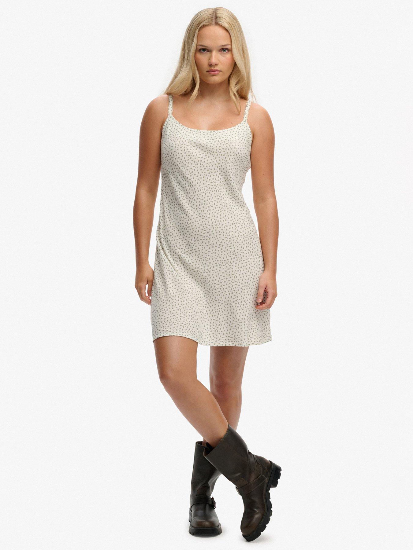 Superdry Printed Cami Mini Dress - Green