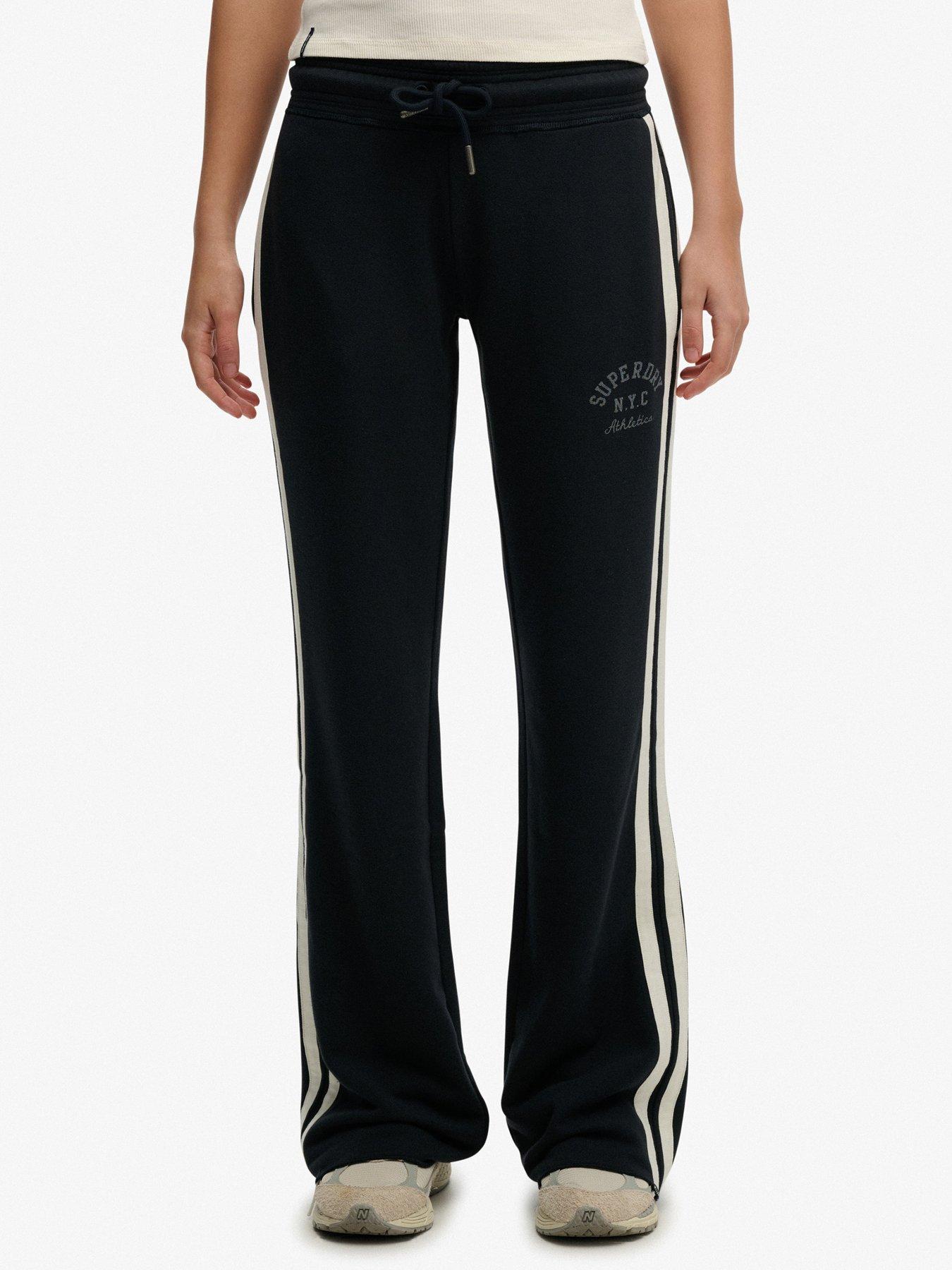 Superdry Athletic Essentials Stripe Flare Jogger - Blue