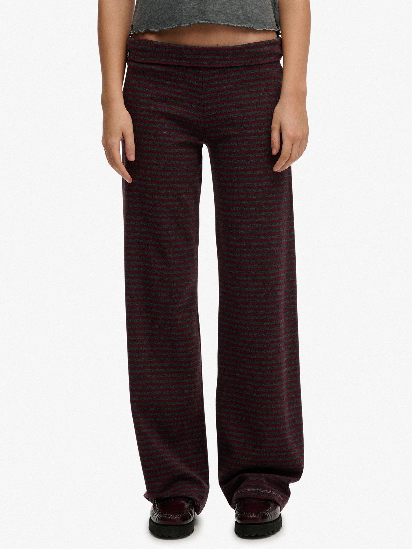 Image 1 of 4 of Superdry Athletic Essentials Fold Over Joggers - Red