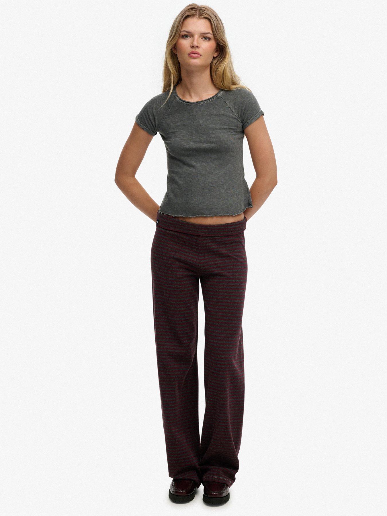 Image 3 of 4 of Superdry Athletic Essentials Fold Over Joggers - Red