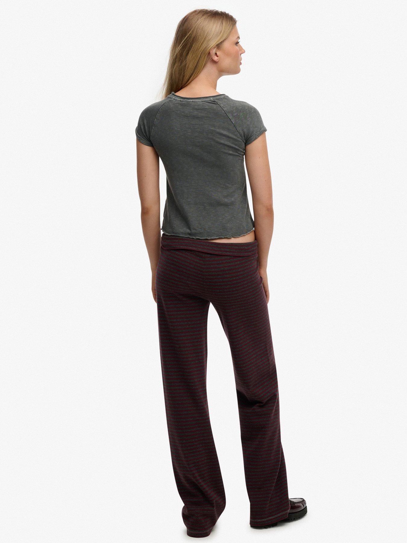 Image 4 of 4 of Superdry Athletic Essentials Fold Over Joggers - Red