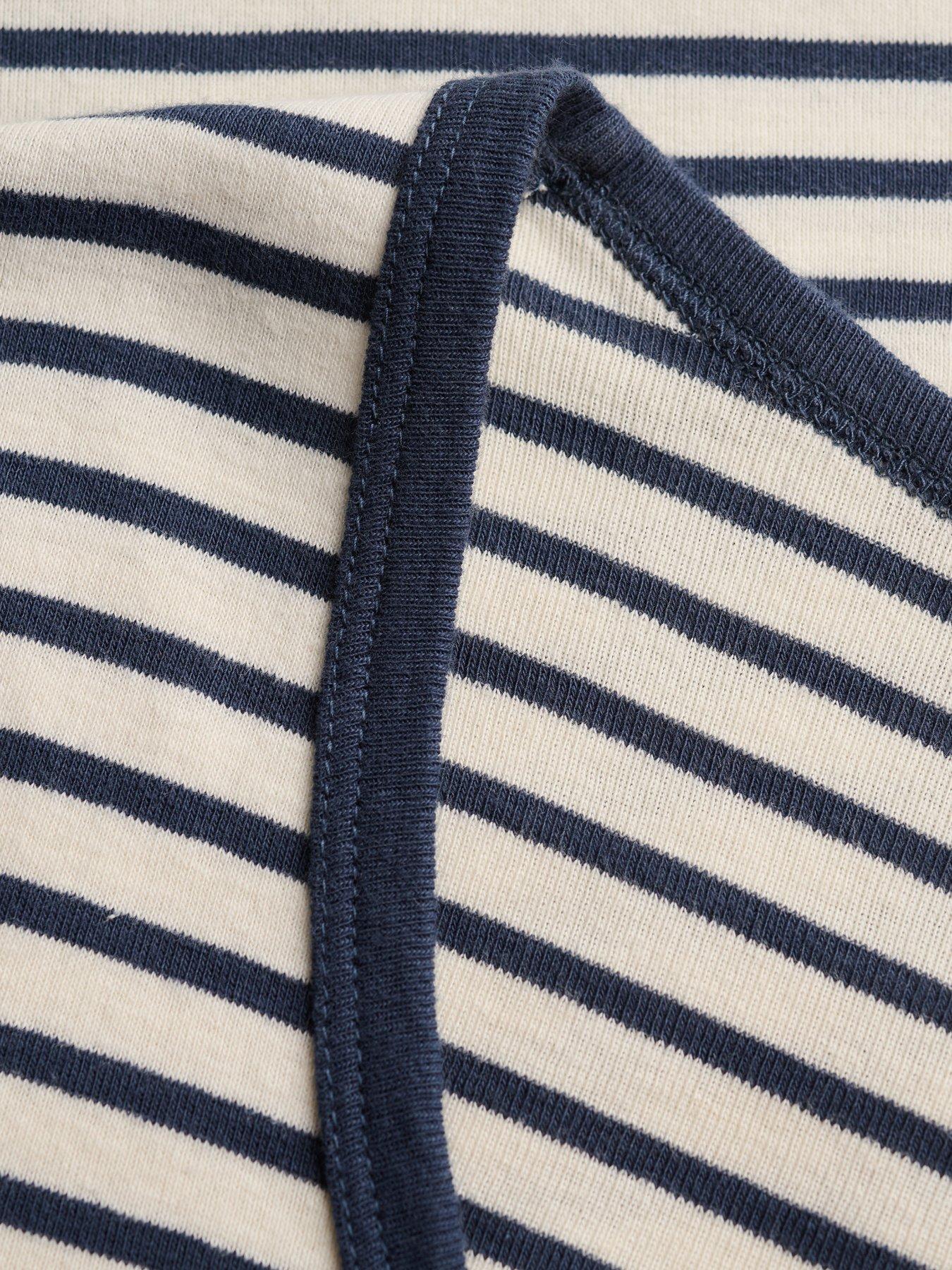 Image 6 of 6 of Superdry Ath Ess Striped Long Sleeve Top - Blue