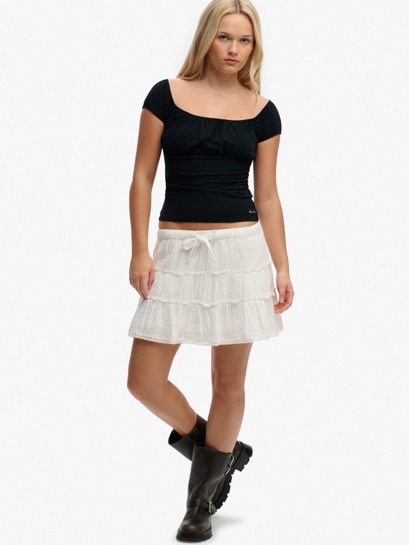 Image 3 of 5 of Superdry Athletic Essentials Ruched Top - Black