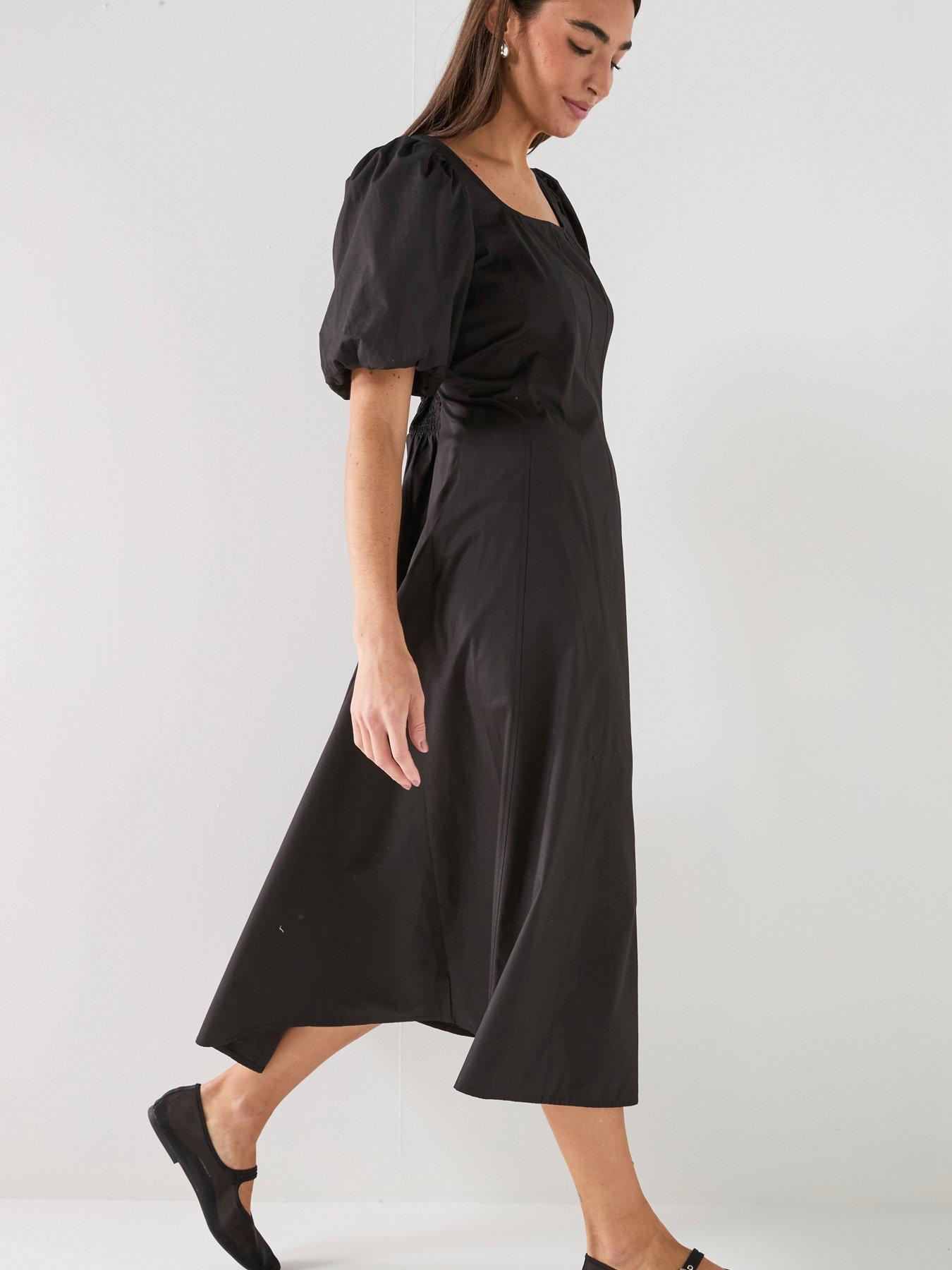 Image 3 of 6 of JDY Penelope Midi Dress - Black