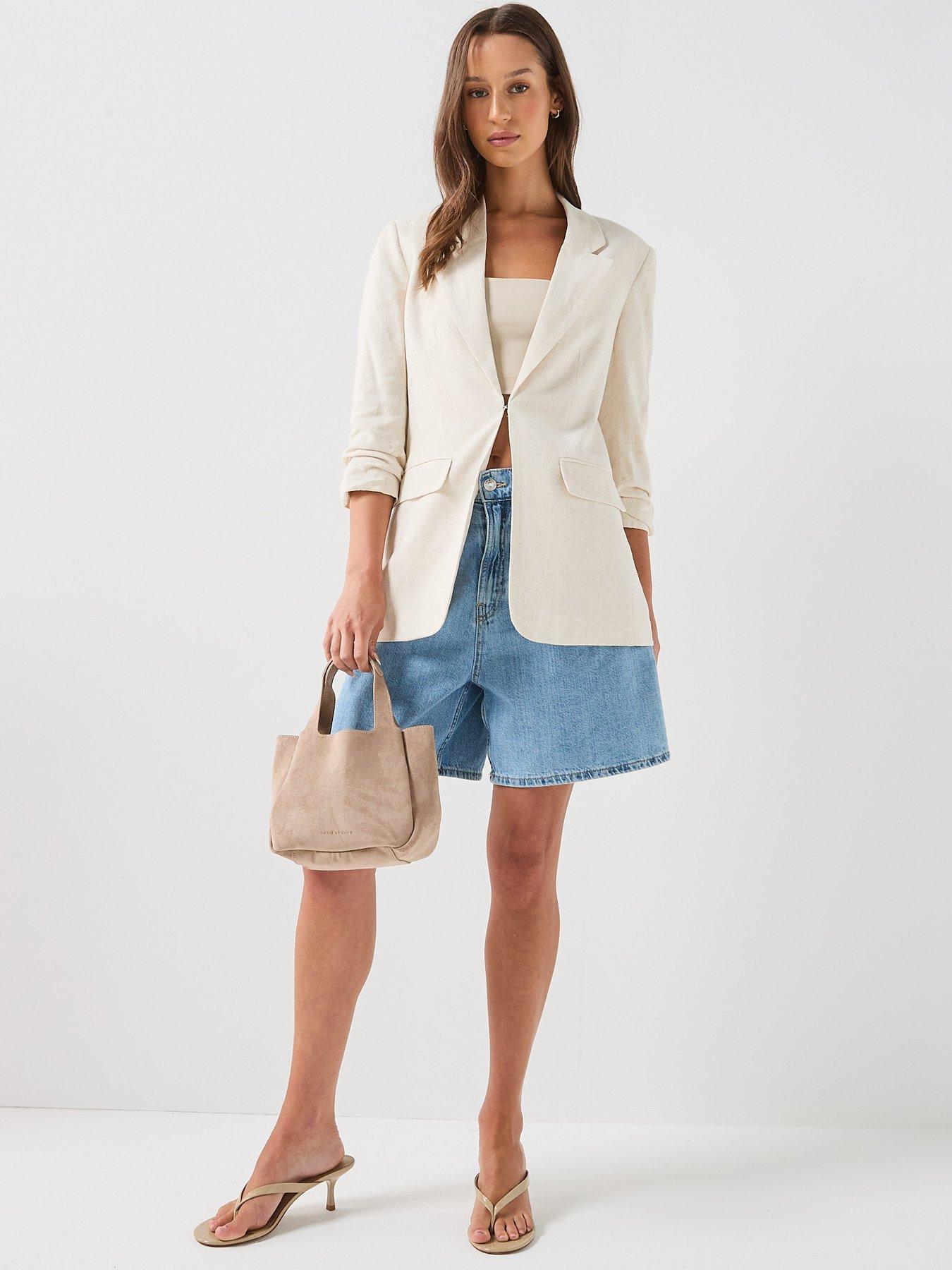 Image 5 of 6 of Vero Moda Vmsisse 3/4 Sl Slim Blazer - Grey