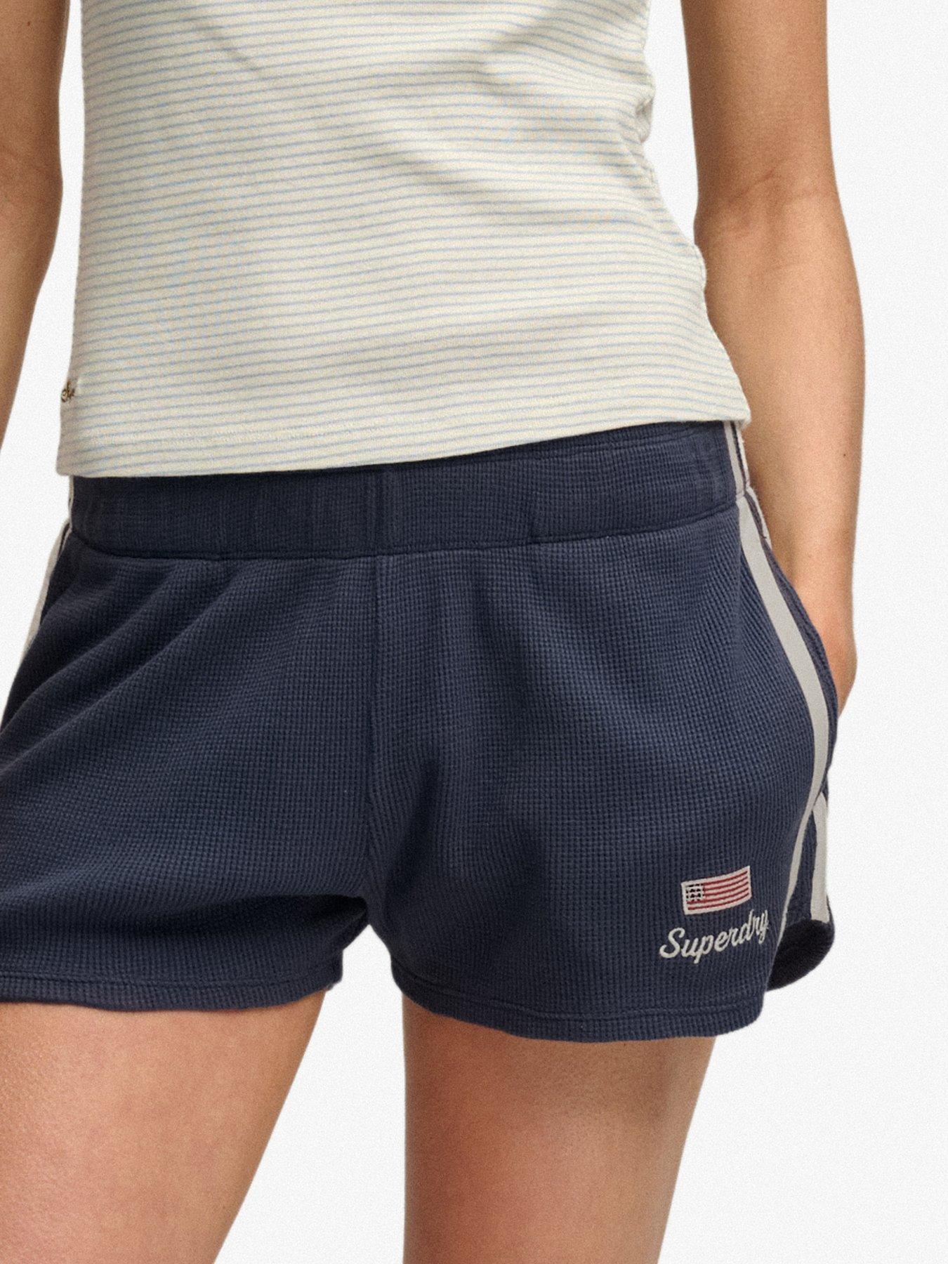 Superdry Athletic Essentials Waffle Retro Short- Blue