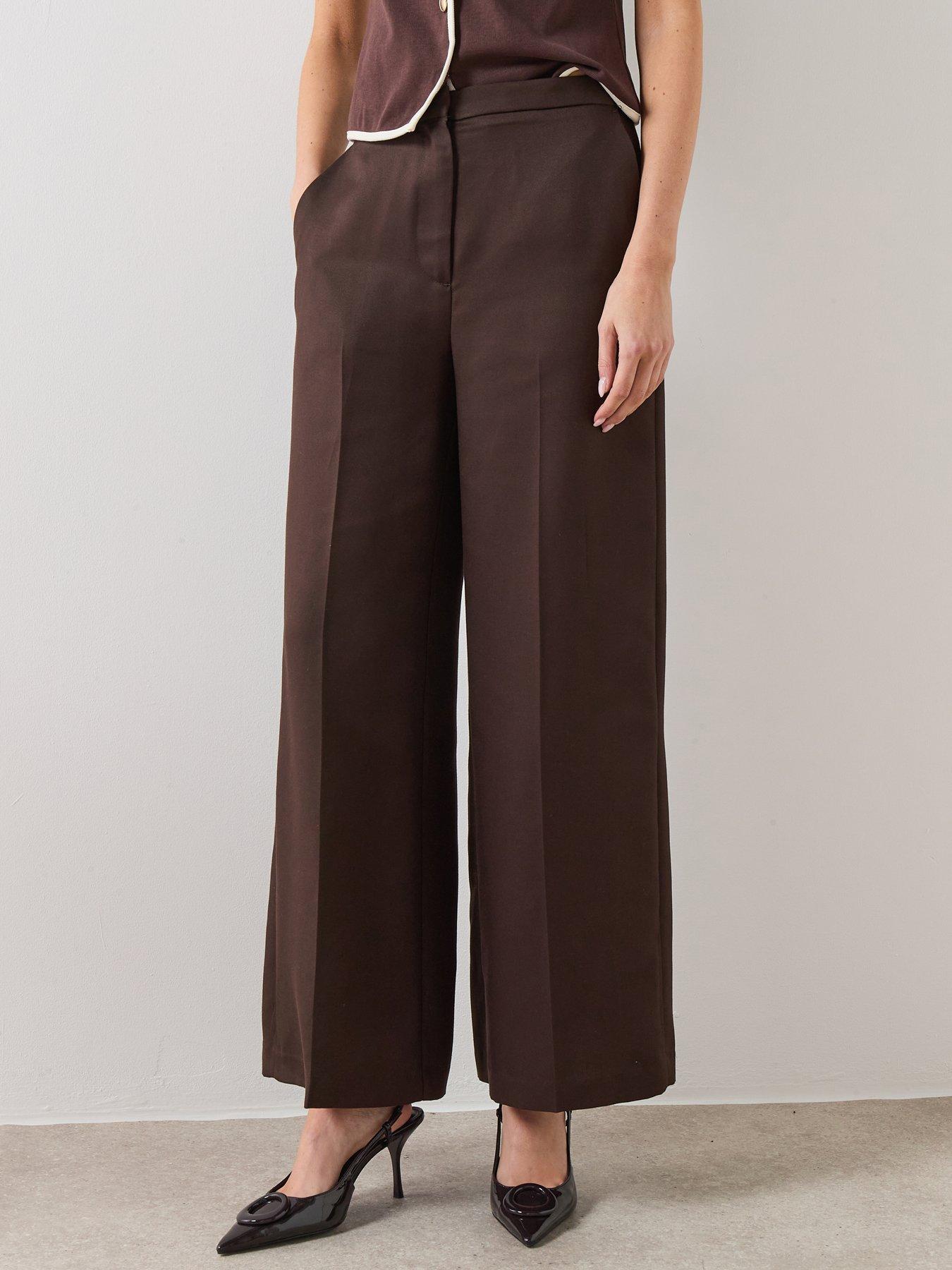 mango-high-waisted-lyocell-trousers-brown