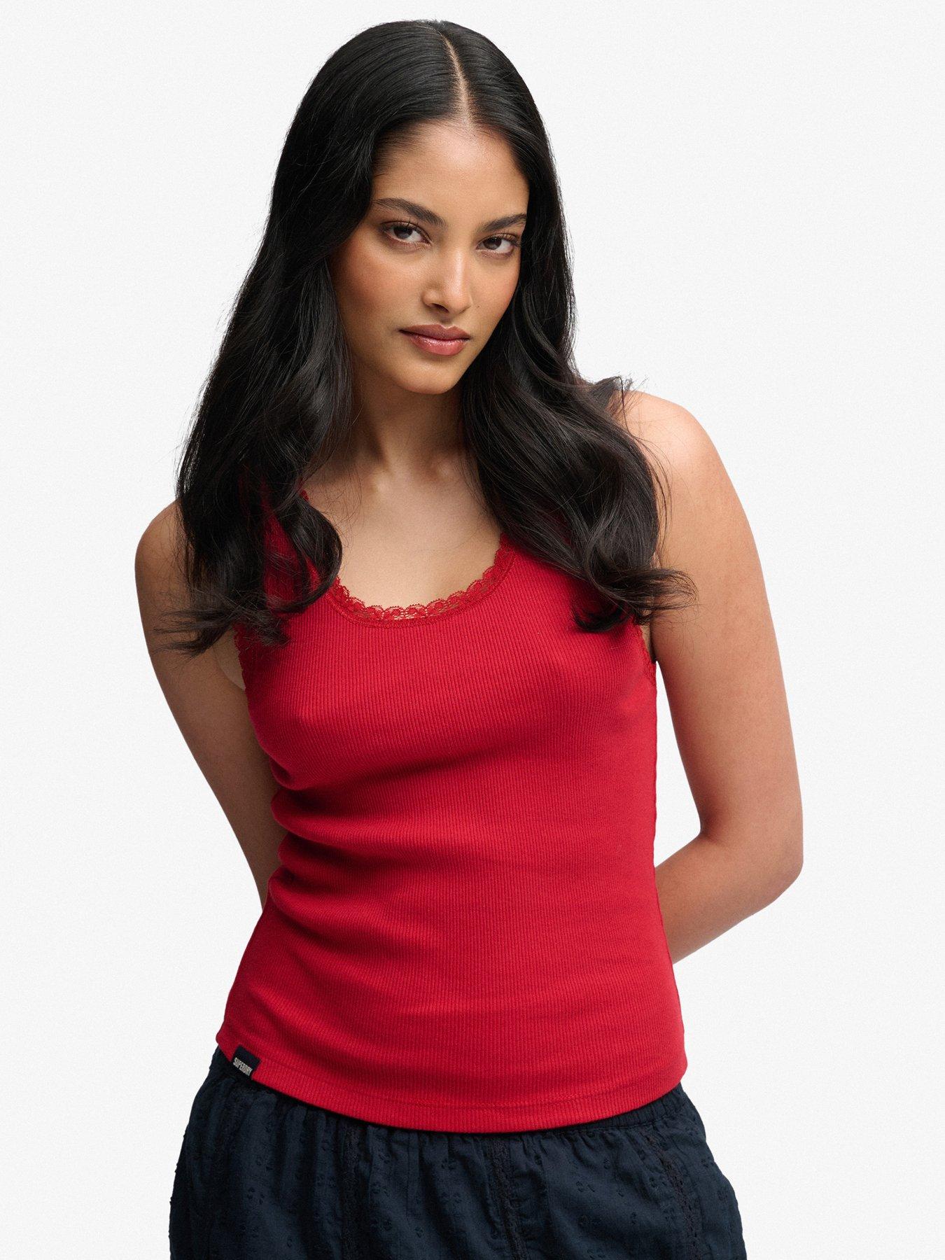Superdry Vintage Lace Trim Vest