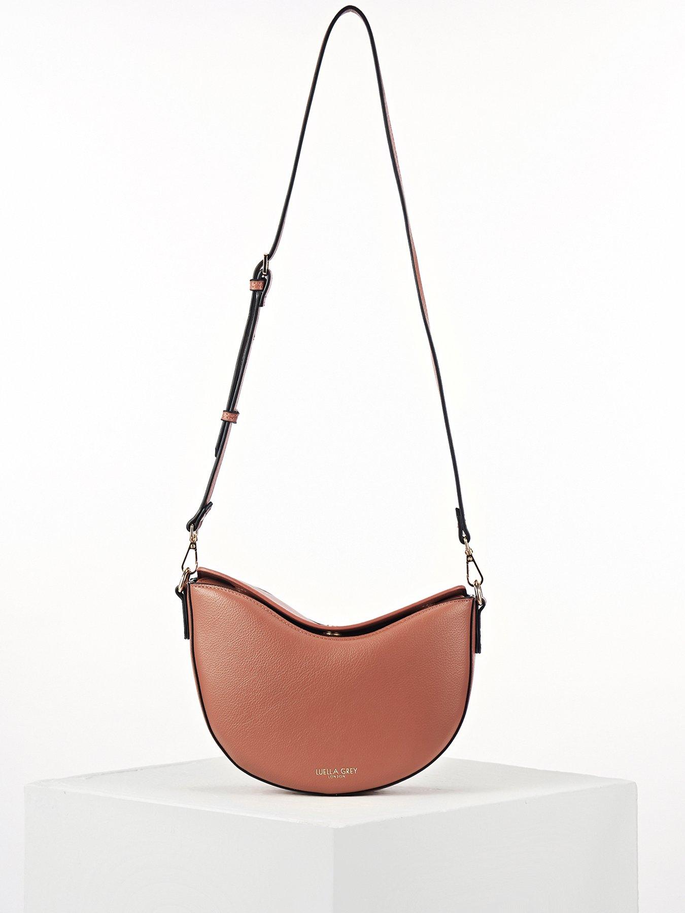 Image 3 of 7 of Luella Grey Cora Small Saddle Crossbody In Tuscan Blush