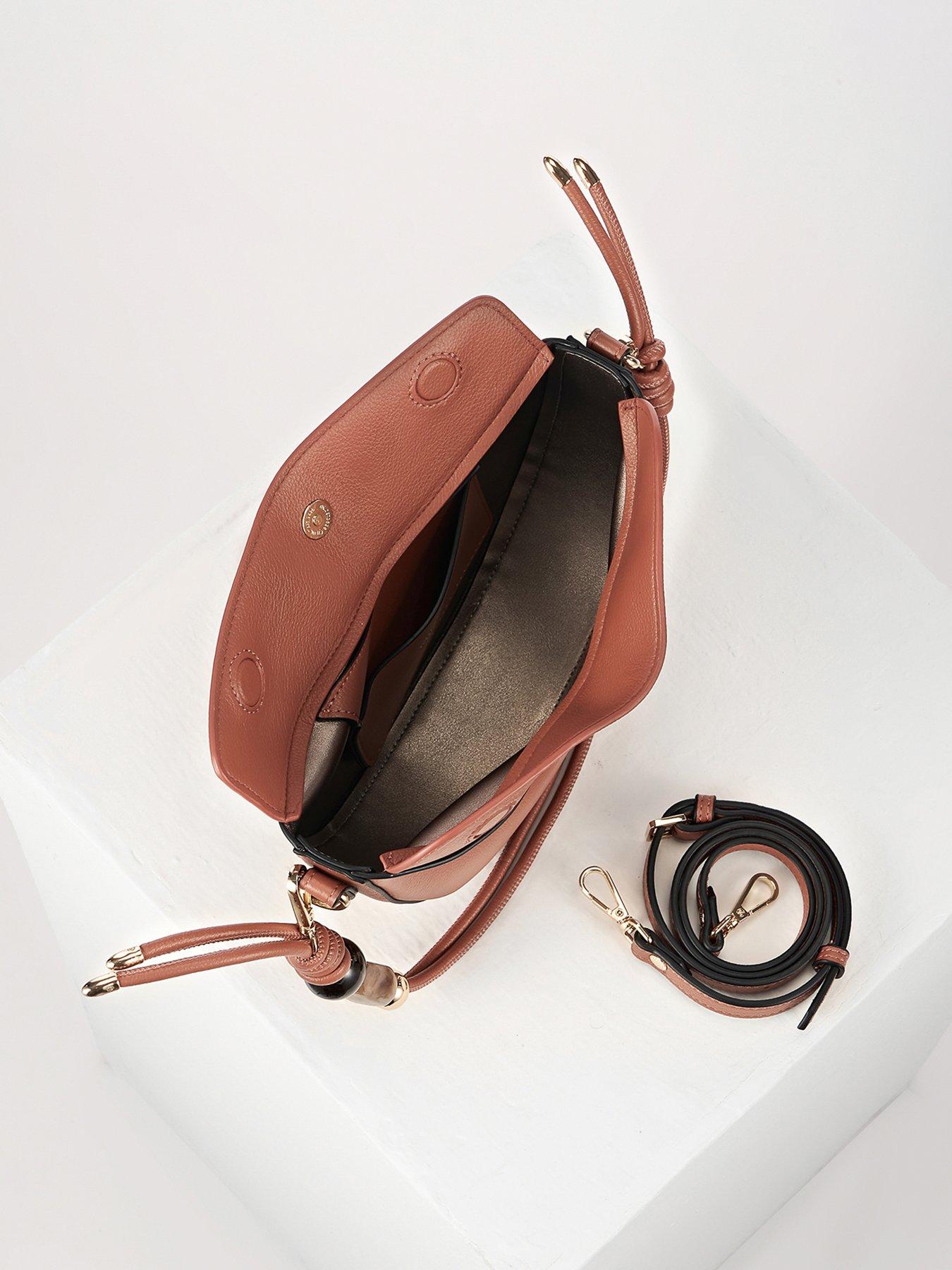 Image 5 of 7 of Luella Grey Cora Small Saddle Crossbody In Tuscan Blush