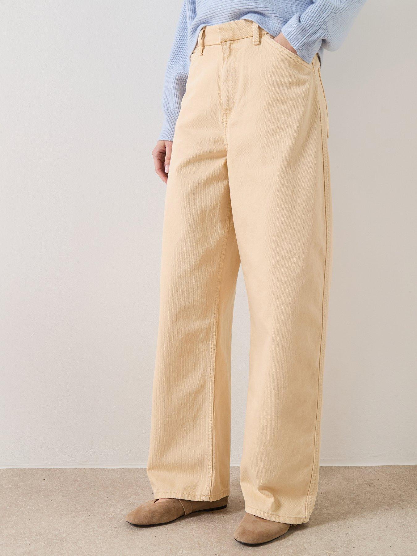 Mango Mid-rise Balloon Jeans - Vanilla