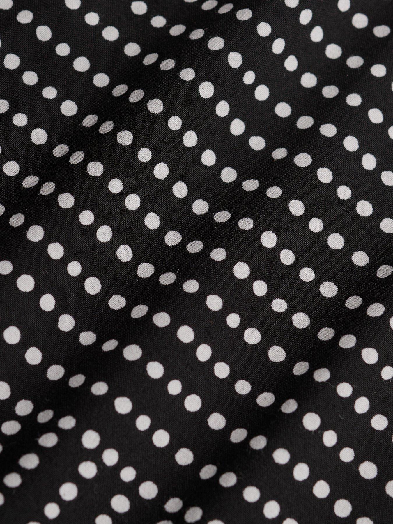 Image 6 of 6 of Superdry Print Button Down Cami Midi Dress - Black