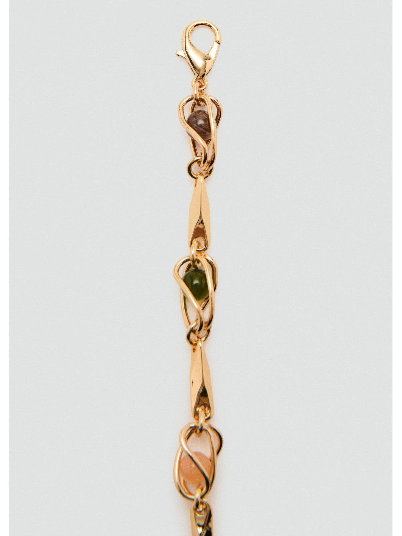Image 4 of 4 of Mango Beaded Chain Belt - Gold