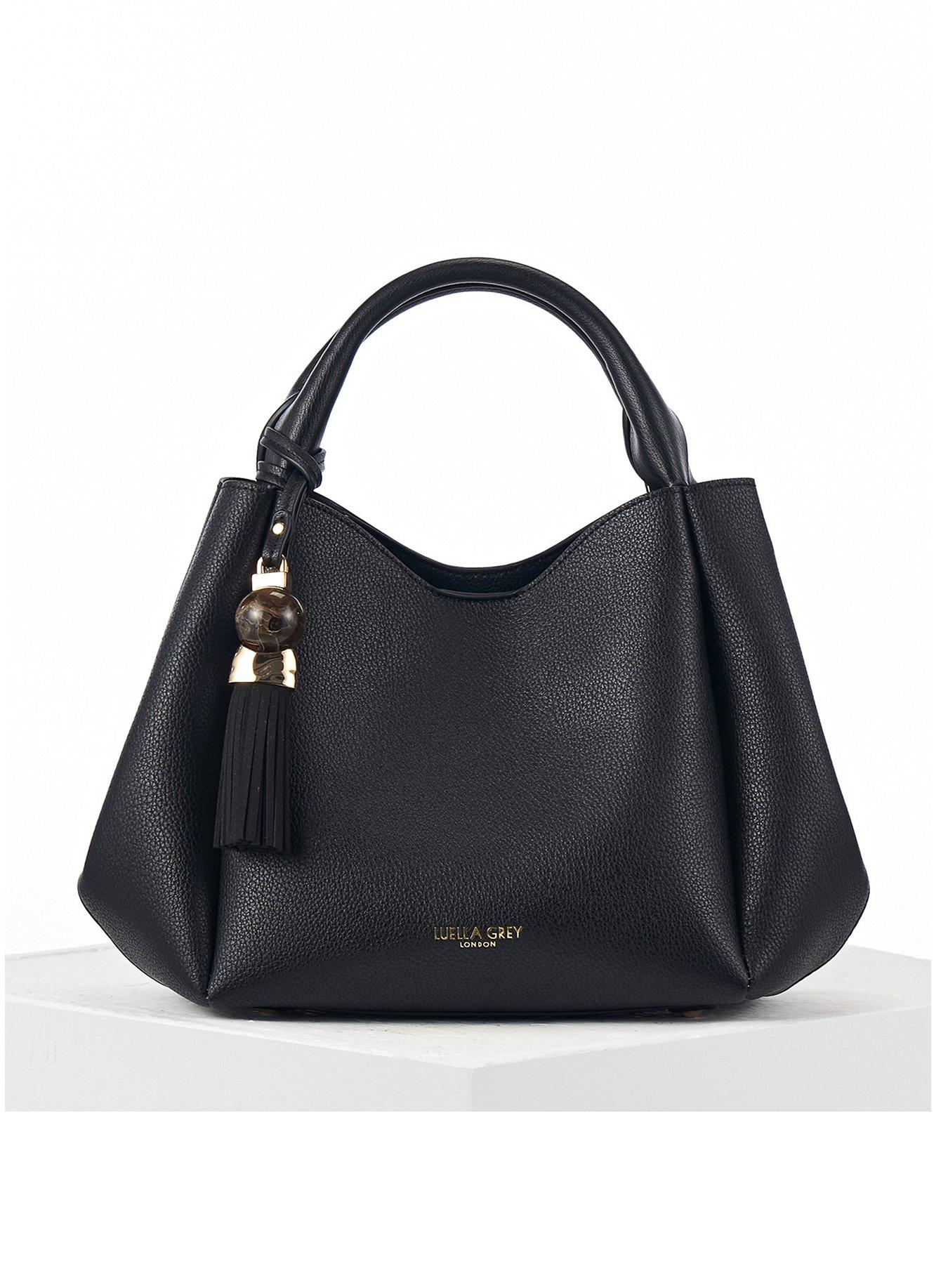 Luella Grey Adele Medium Crossbody In Black