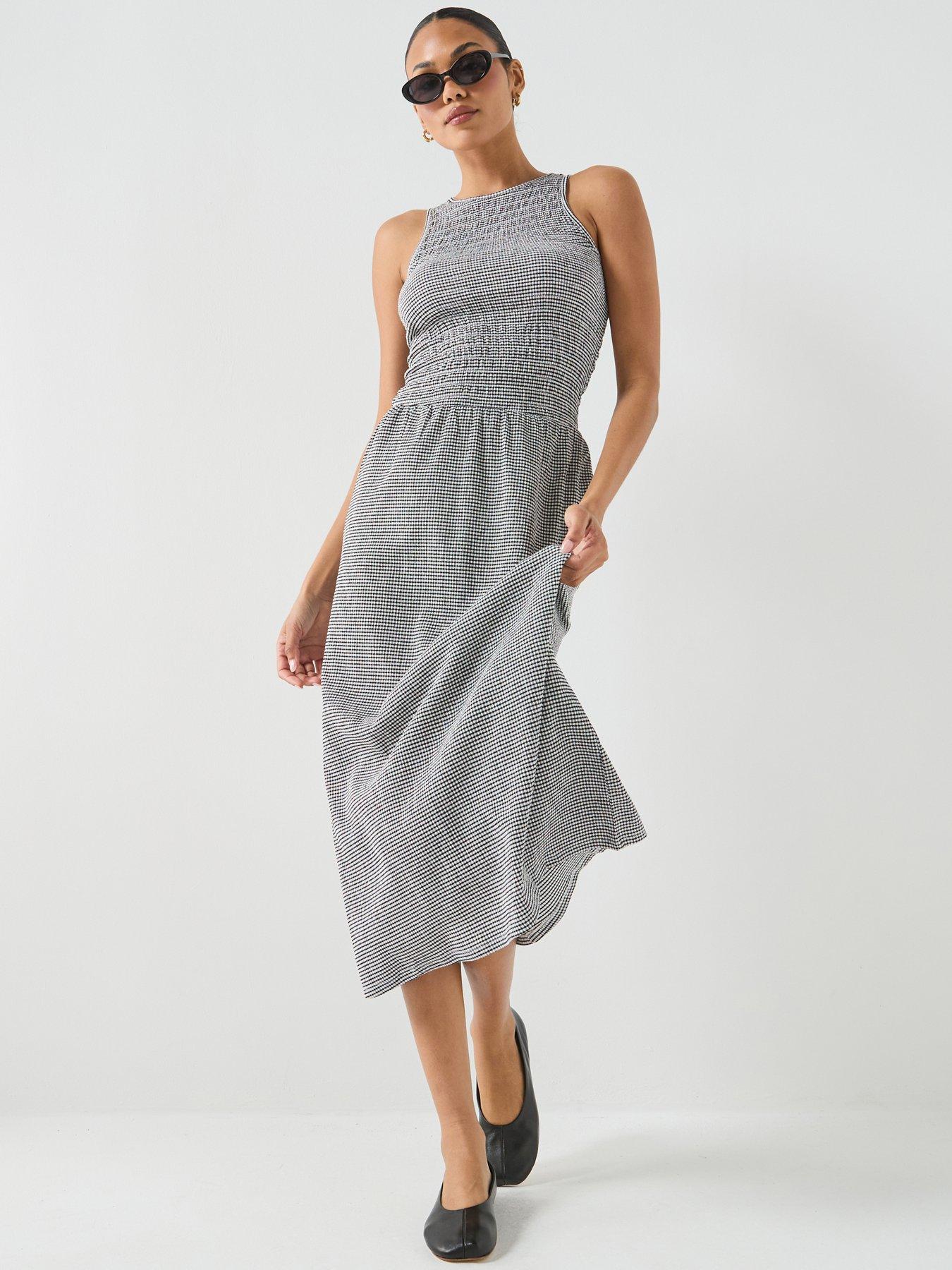 Only Onlcelle Sleeveless Smock Midi Dress - Black