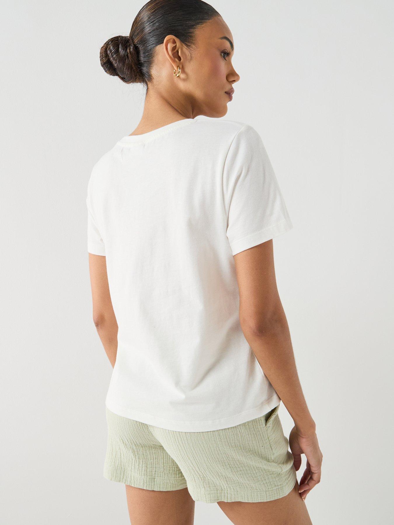 Image 2 of 5 of JDY Jdyselma Crochet Pocket Top - White