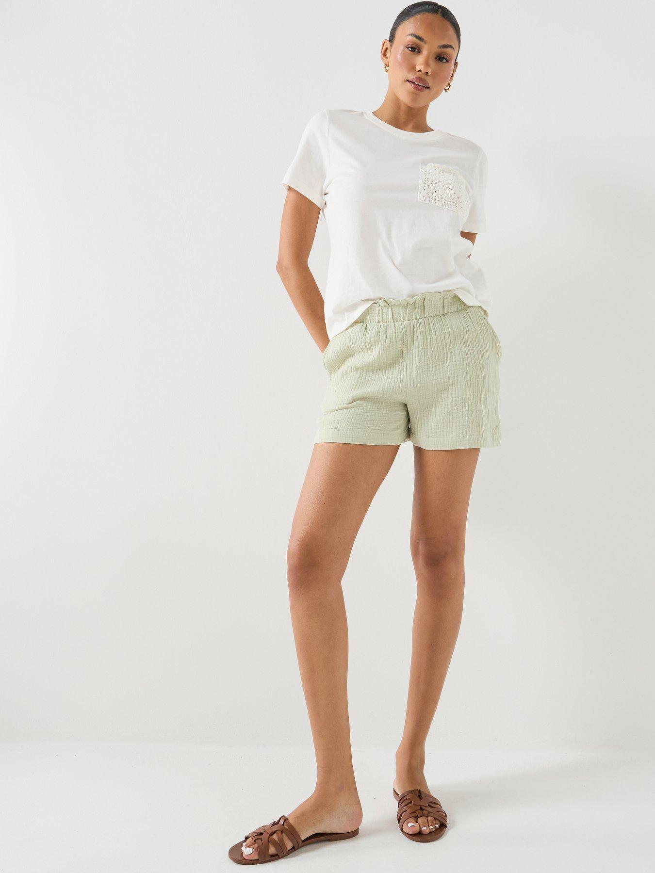 Image 3 of 5 of JDY Jdyselma Crochet Pocket Top - White