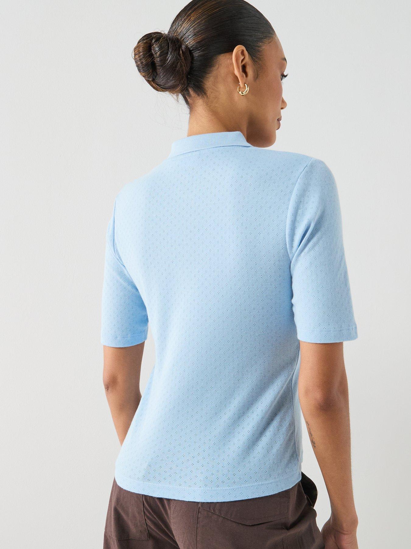 JDY Jdysalsa Short Sleeve Polo Top - Blue | Very