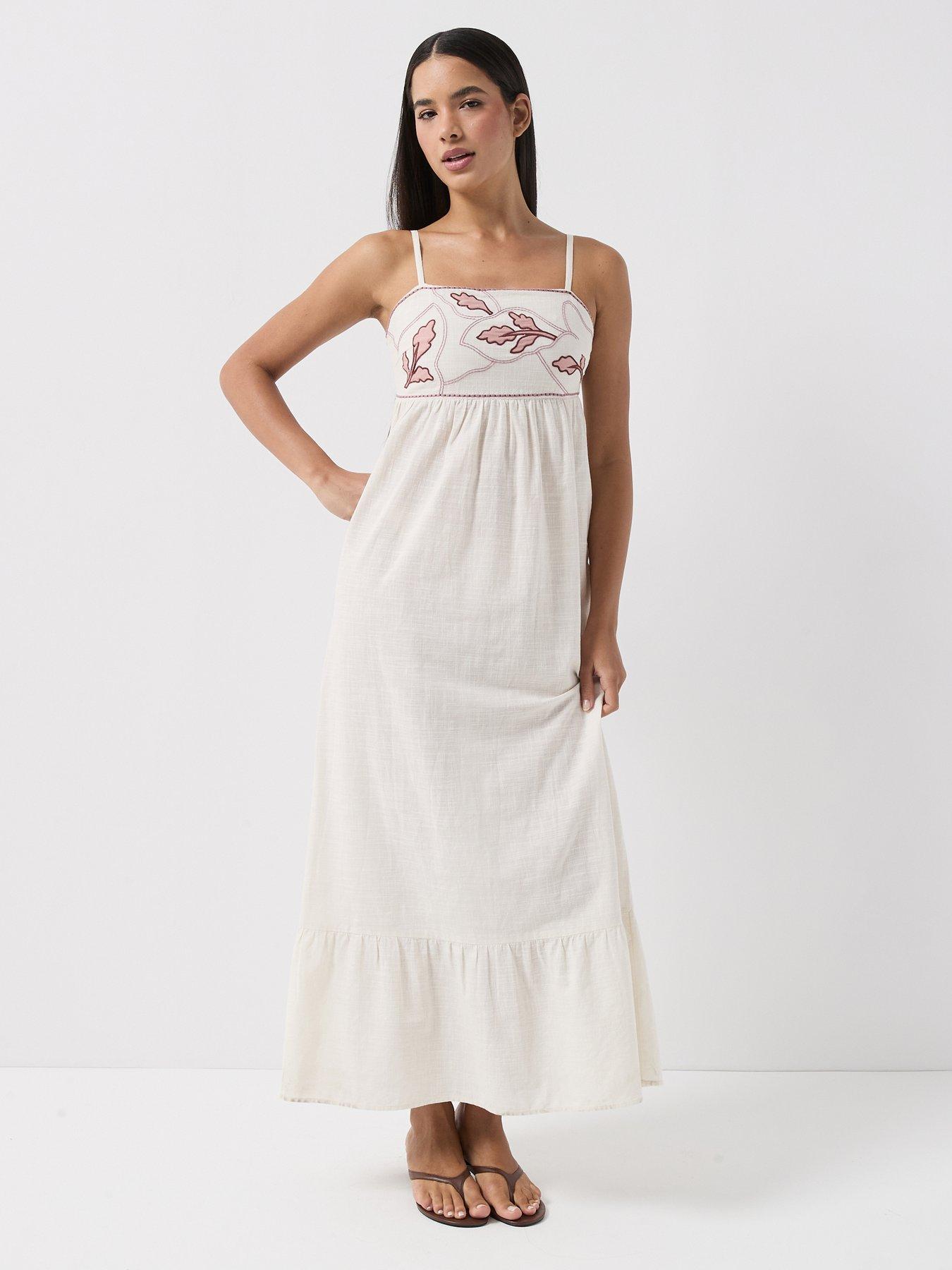 Vero Moda Vmjamila Singlet Ankle Length Dress - Cream
