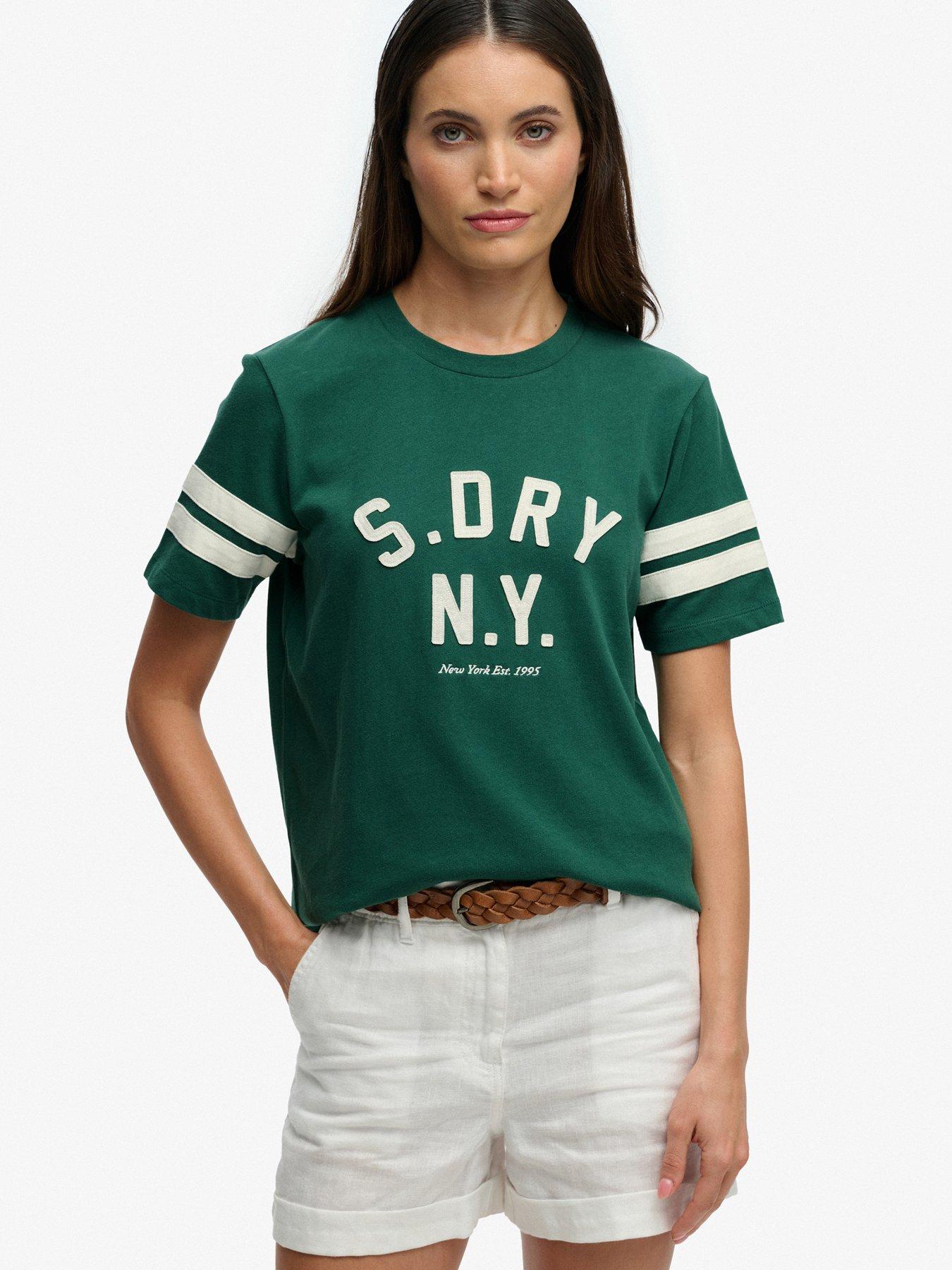 Superdry Country Club Applique T-Shirt - Green
