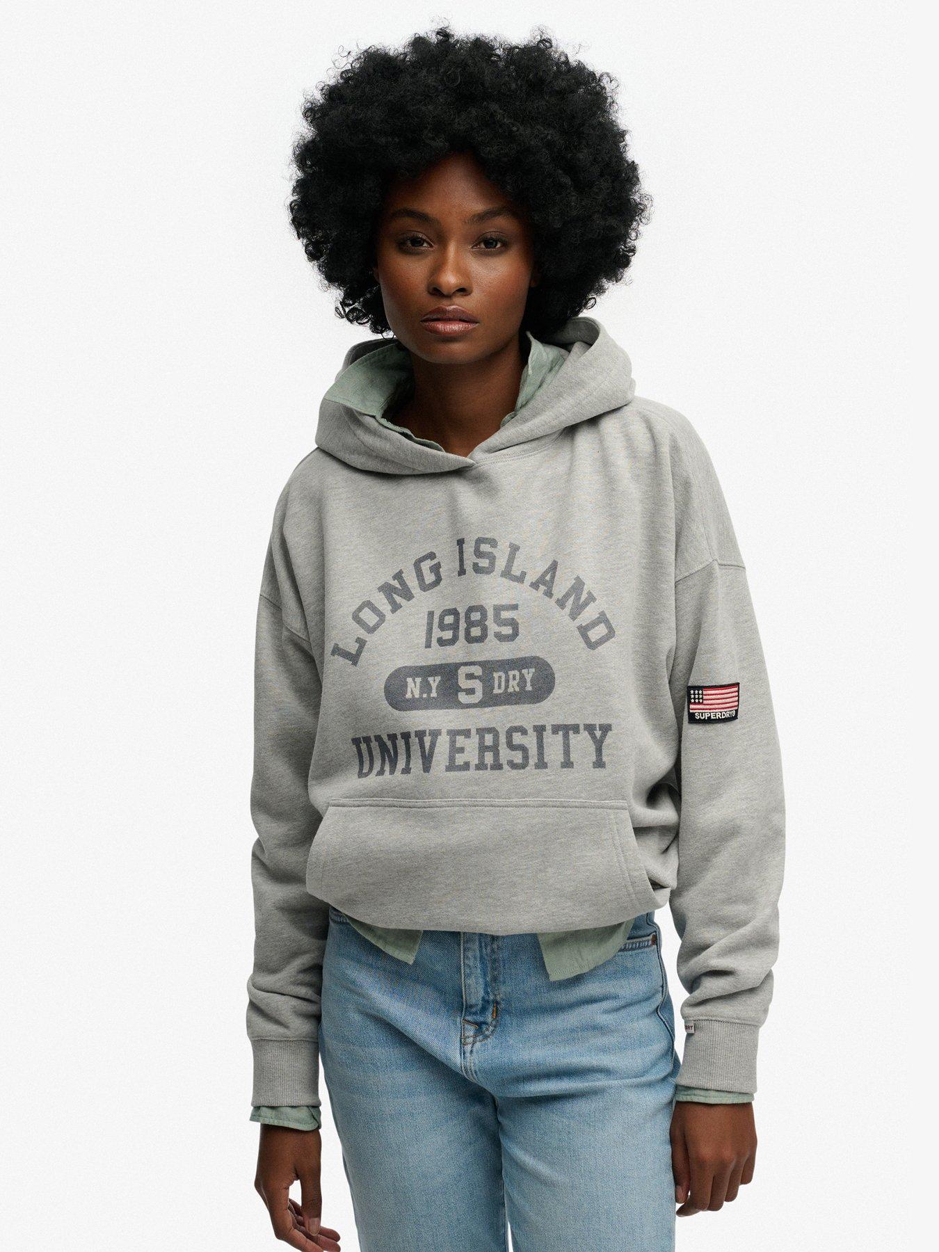 Superdry Athletic Essentials Relaxed Hoodie - Grey