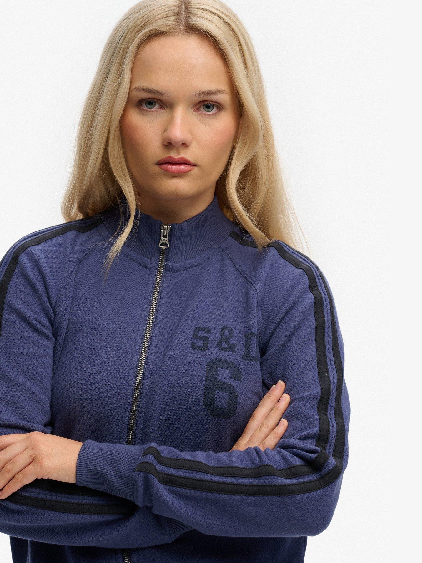 Image 5 of 6 of Superdry Athletic Essentials Zip Through Track Top - Blue