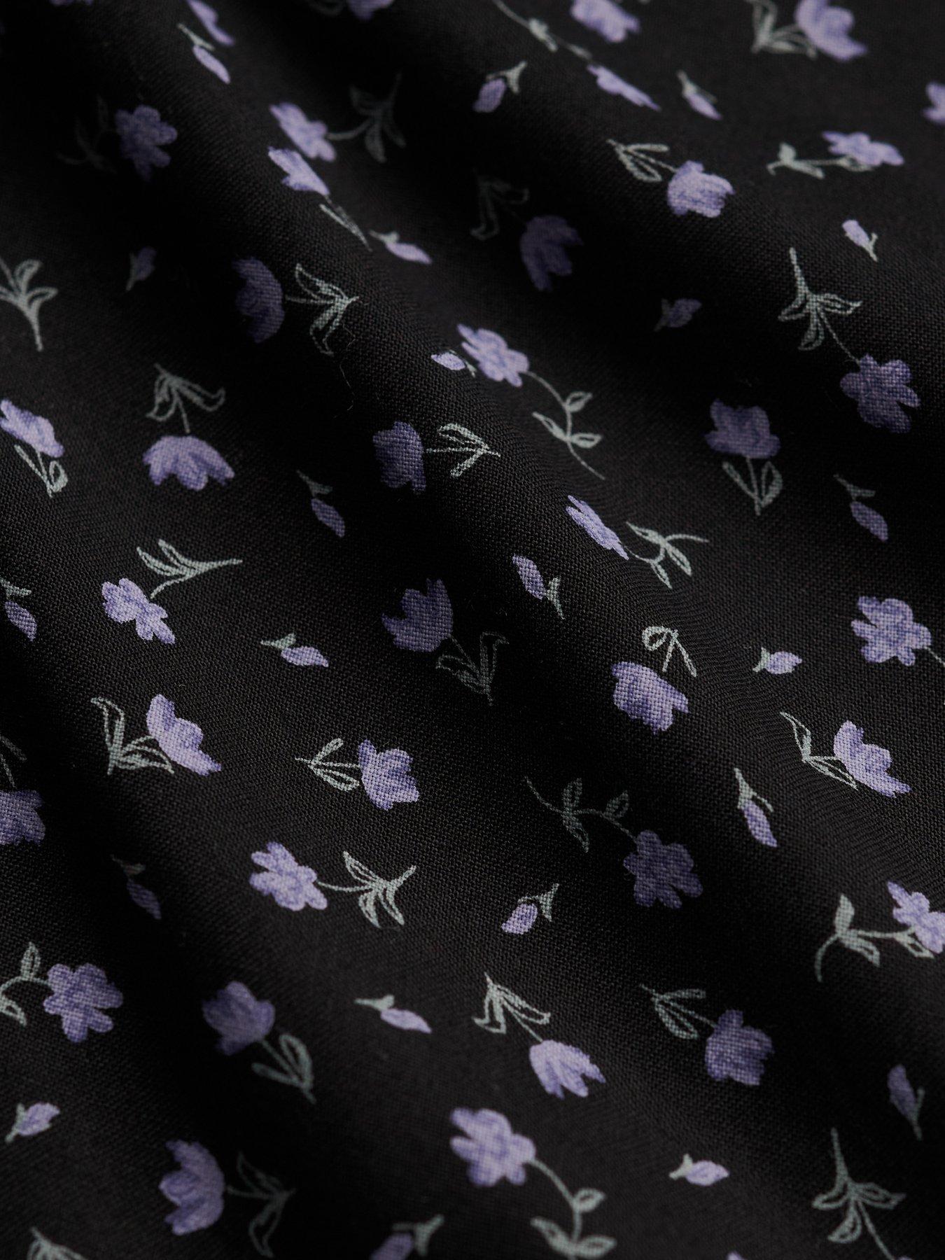 Image 7 of 7 of Superdry Printed Cami Mini Dress - Black