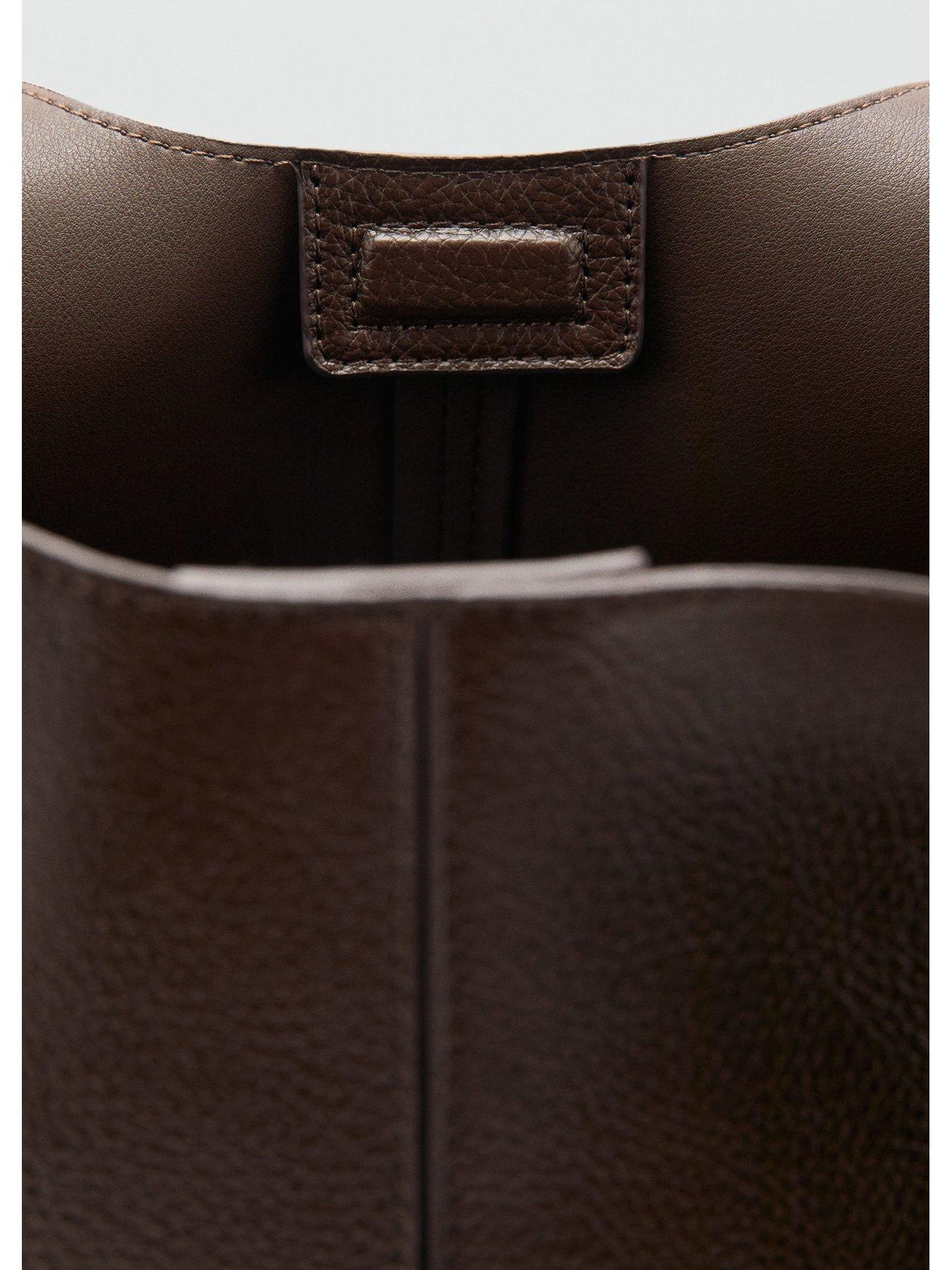 Image 4 of 4 of Mango Large Shopper Bag - Brown