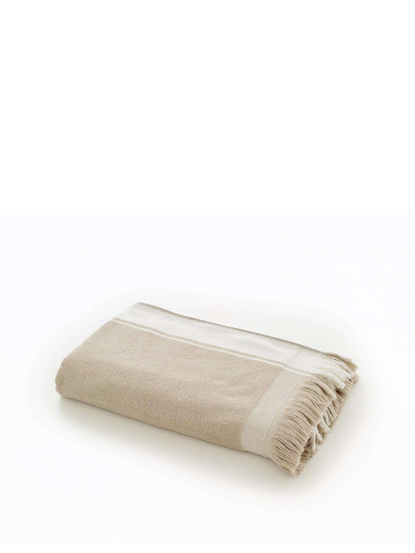 Image 2 of 2 of Deyongs Lyndon Shoreline Stripe Beach Towel Stone