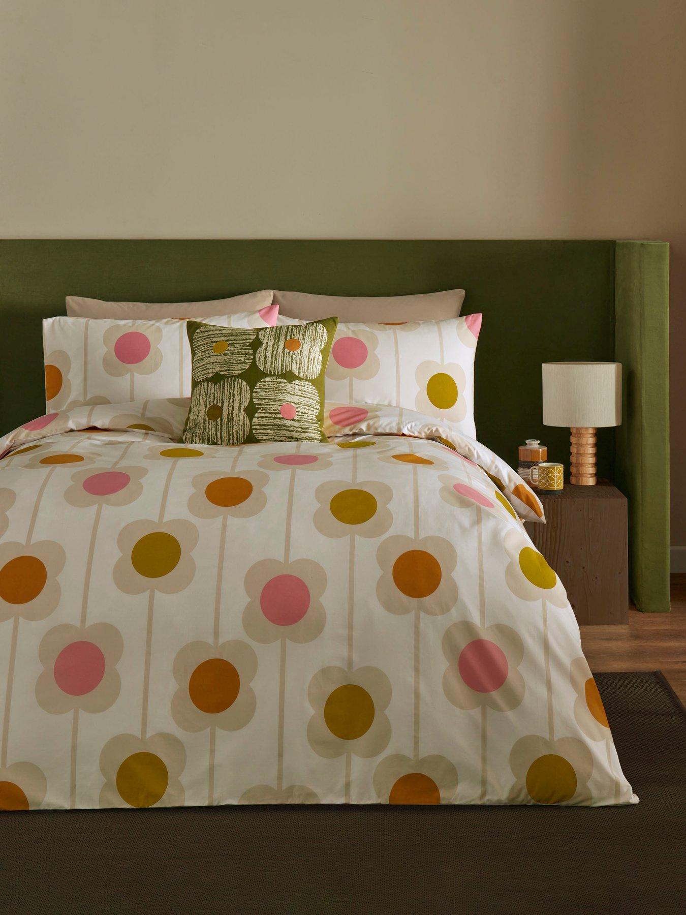 Orla Kiely Abacus Flower 100% Cotton Sunrise Quilt Set
