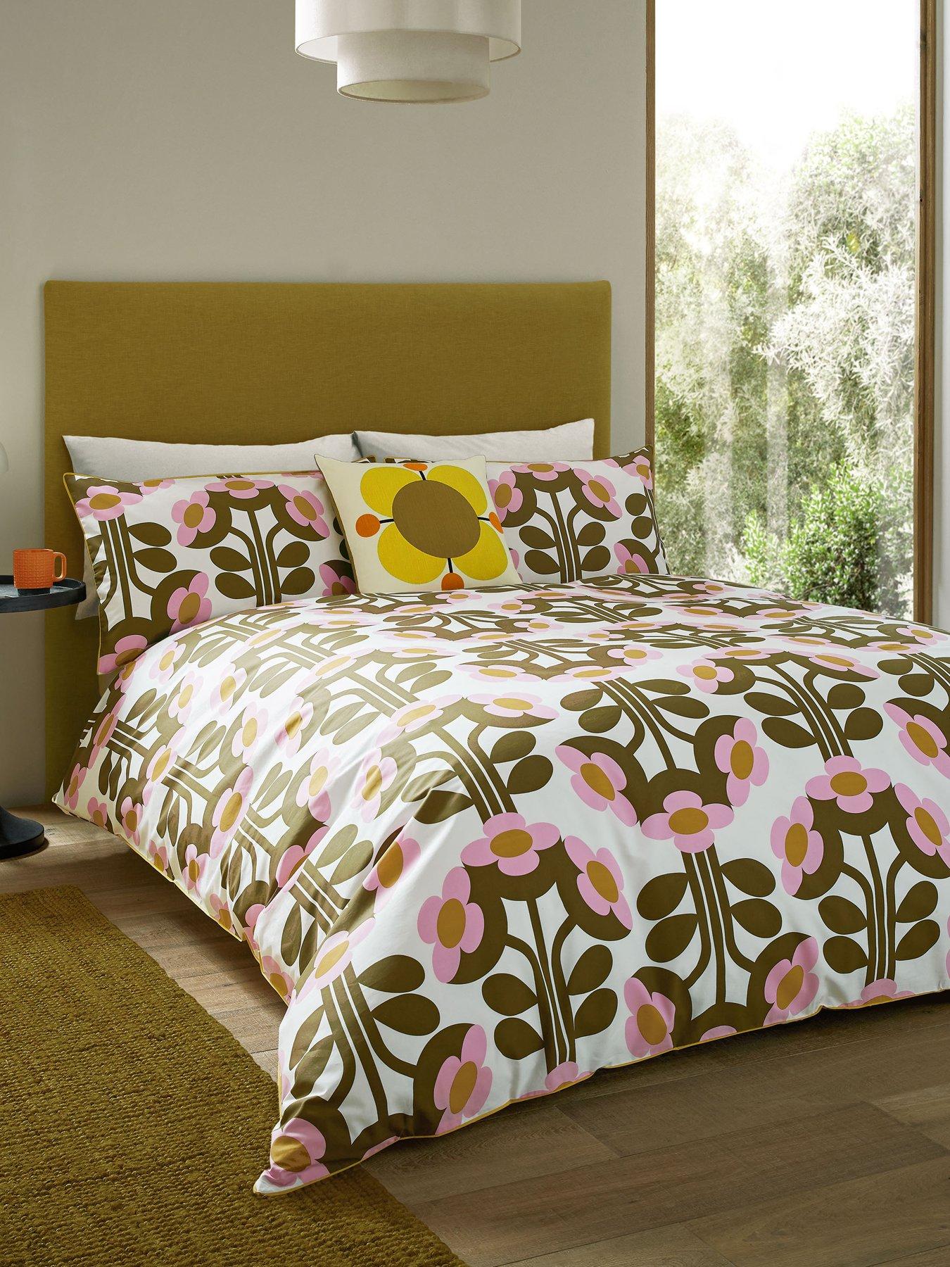 Orla Kiely Buttercup 100% Cotton Blossom Quilt Set