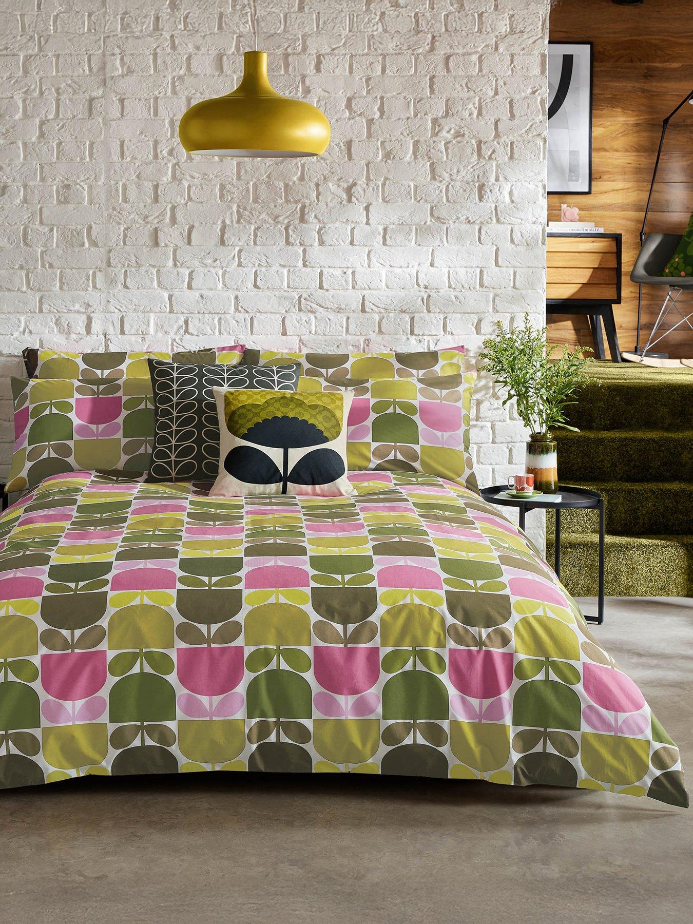 Orla Kiely Multi Block Stem 100% Cotton Multi Quilt Set