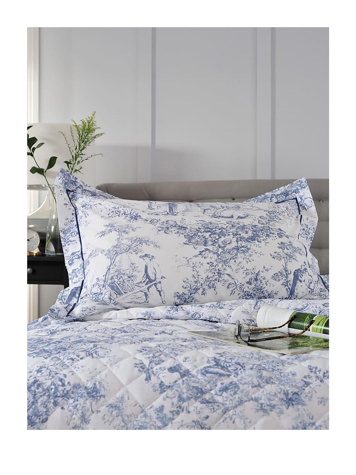 The Lyndon Co Tlc 2021 Toile Pillowsham Pair Blue