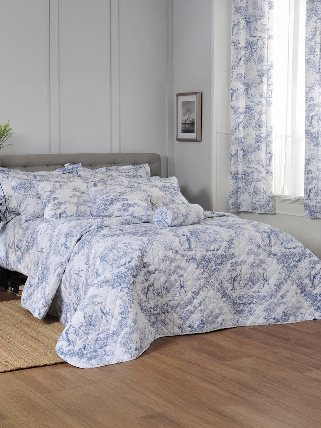 The Lyndon Co Tlc 2021 Toile Bedspread King Blue