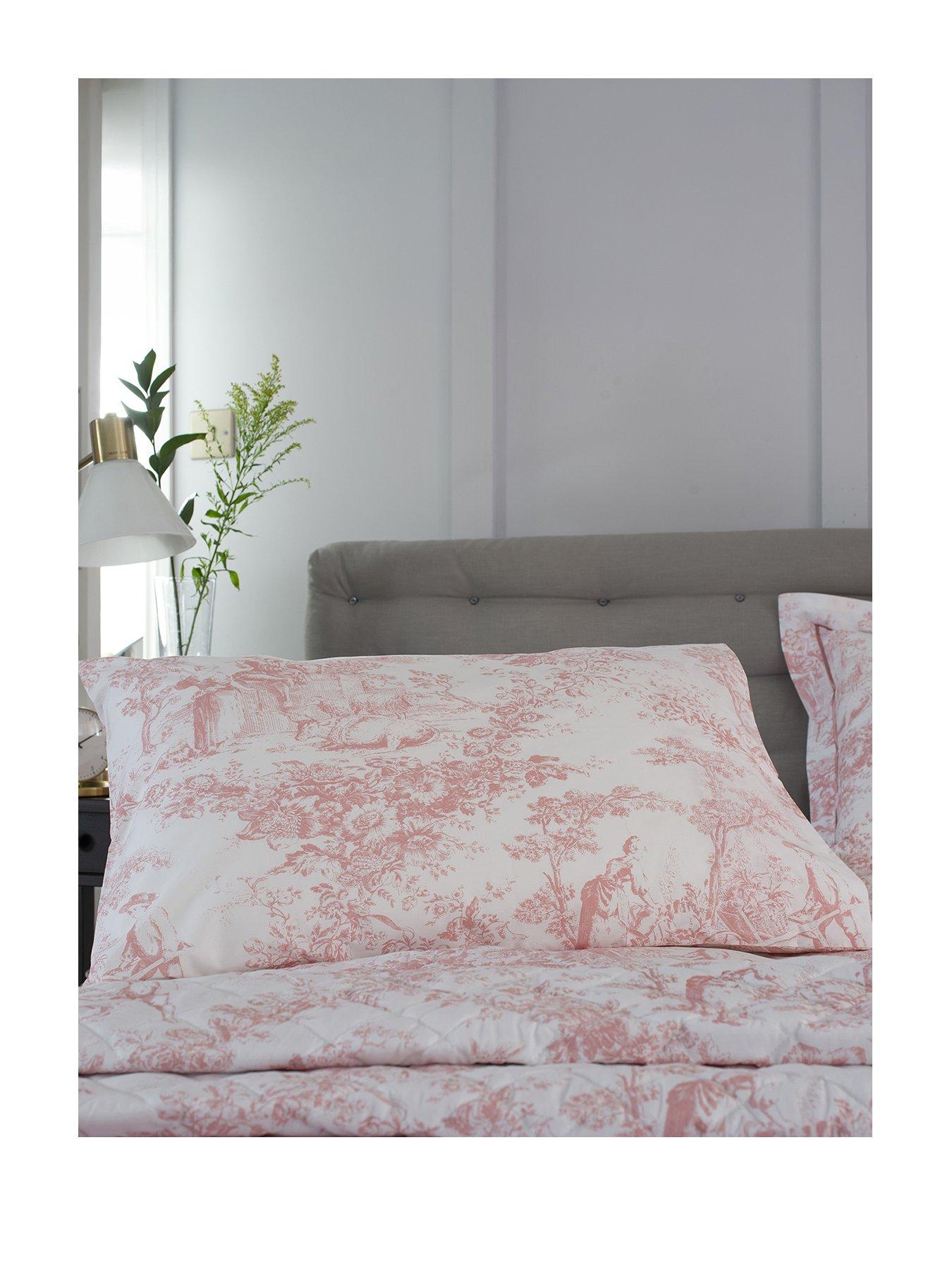 The Lyndon Co Toile Housewife Pillowcase Pair Pink