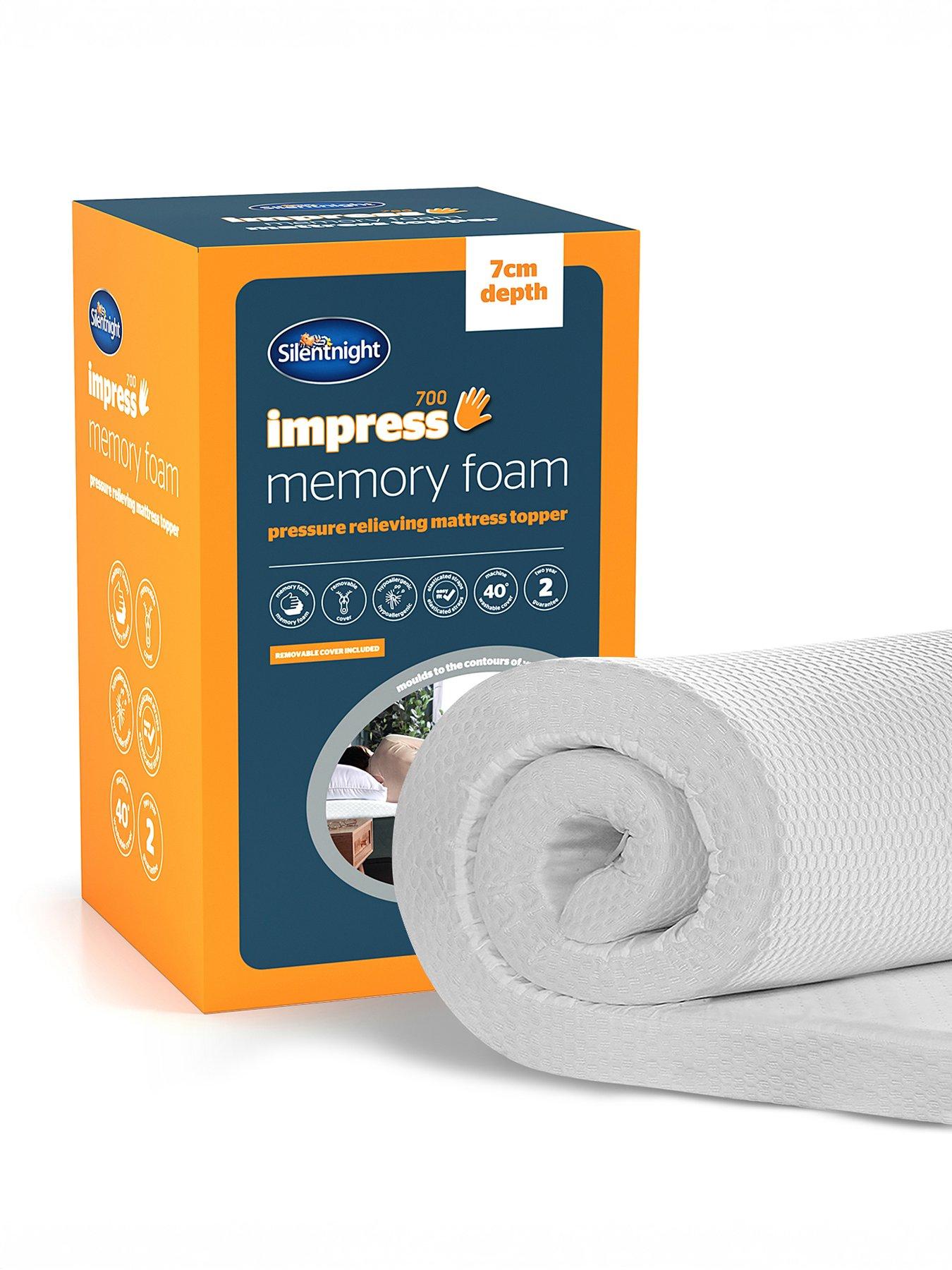 Silentnight Impress Memory Foam 7Cm Mattress Topper