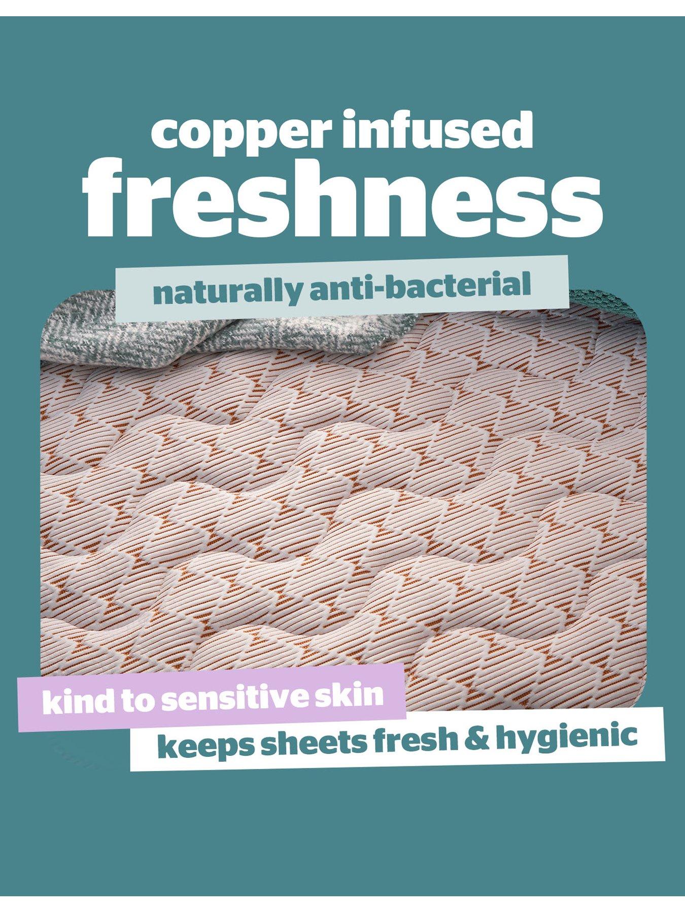 Image 4 of 7 of Silentnight Cooling Copper Extra Full Mattress Protector