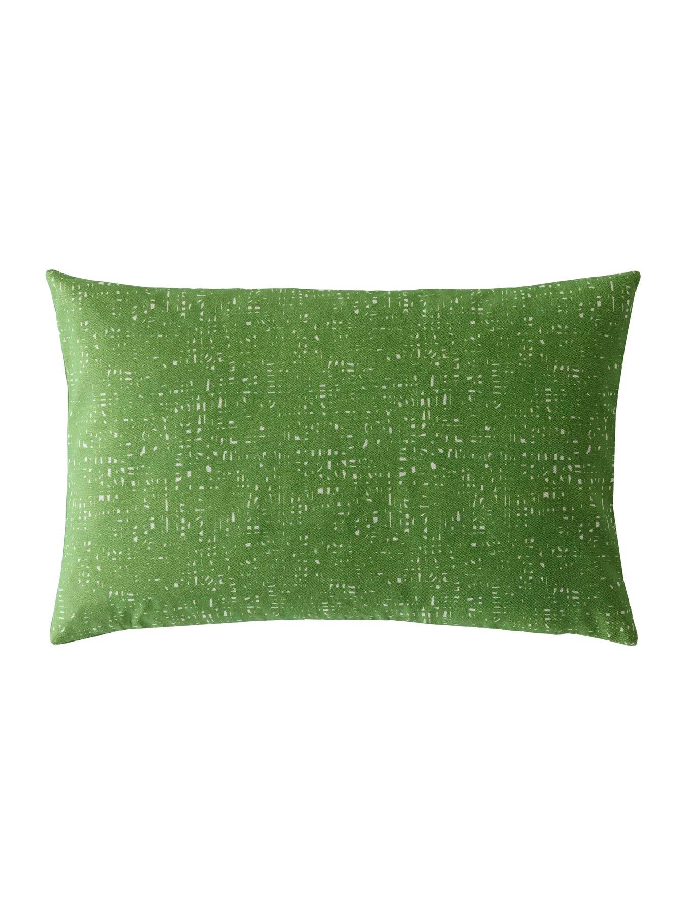 Image 3 of 4 of Orla Kiely Floret Bubblegum Basil Microfibre Filled Cushion 40cmx60cm