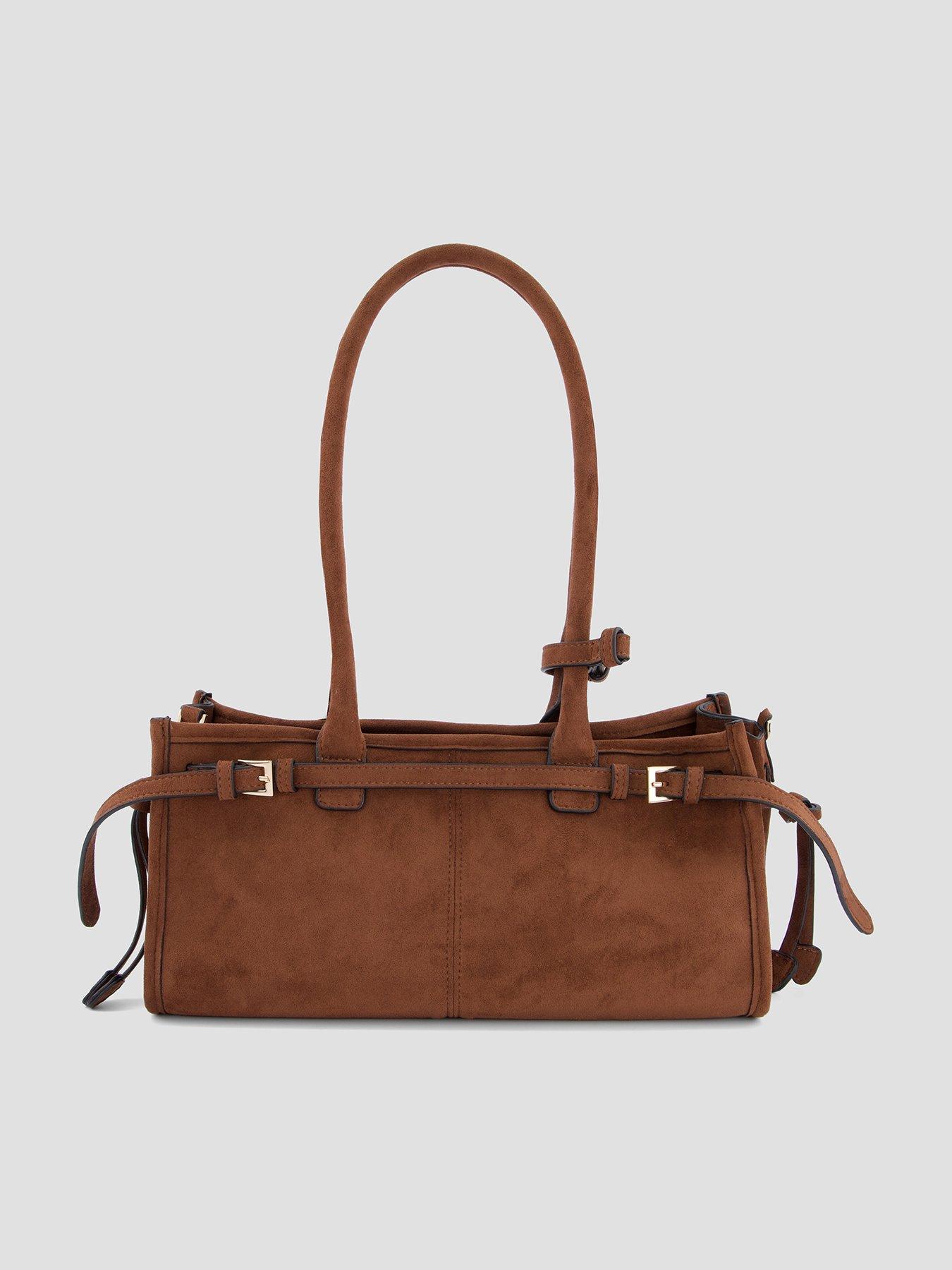The Very Collection East West Rectangular Handbag - Brown